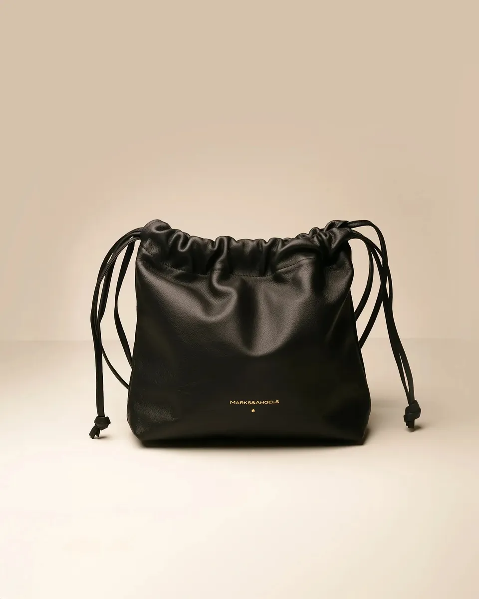 Marks&Angels Borse a Spalla Mini Sabri New Nero borsa in pelle