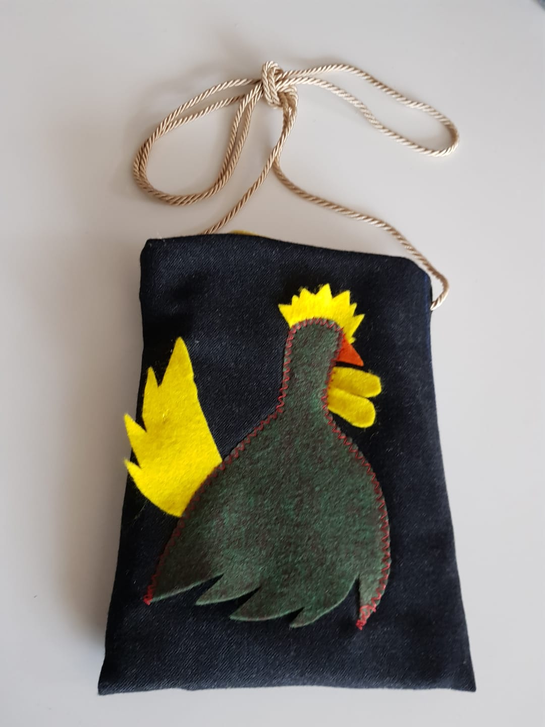 Borseggi Tibetane Borsina tracolla La Gallina 002 borsa a tracolla