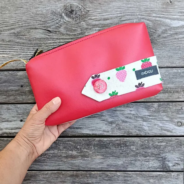 Ricicli Design Borse Pochette Metro n°02 pochette rossa riciclata