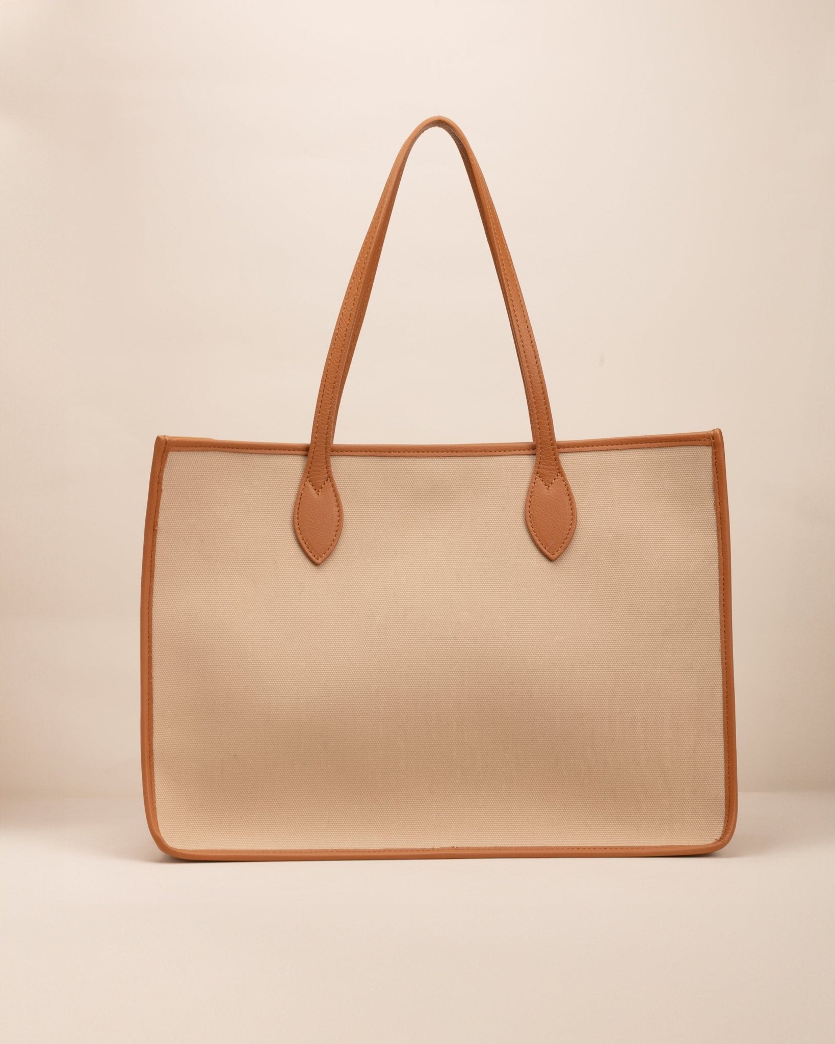 Marks&Angels Borse a Spalla Giusy Canvas Beige shopper in canvas