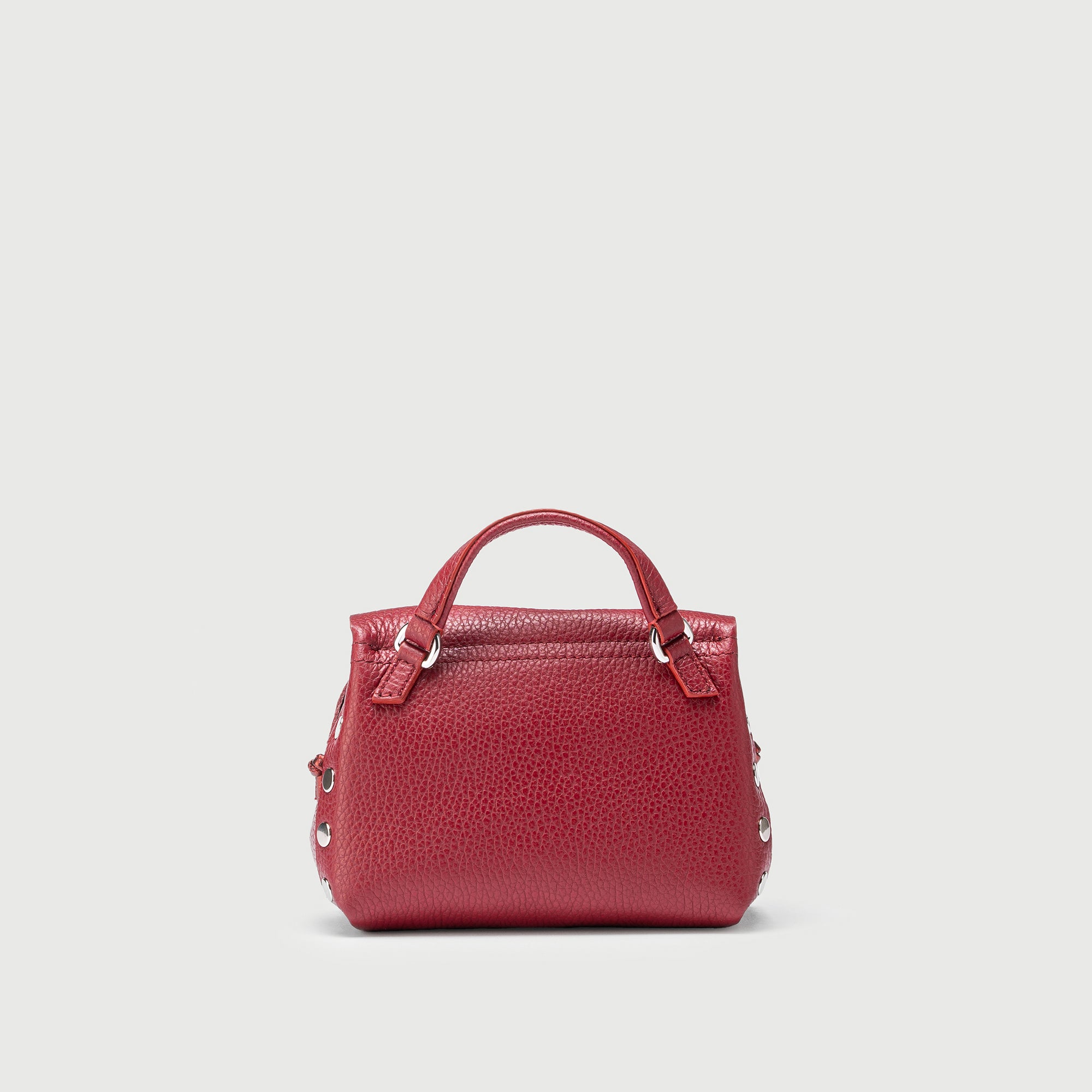 Zanellato Postina® SBABY borsa a mano e tracolla rossa laminata