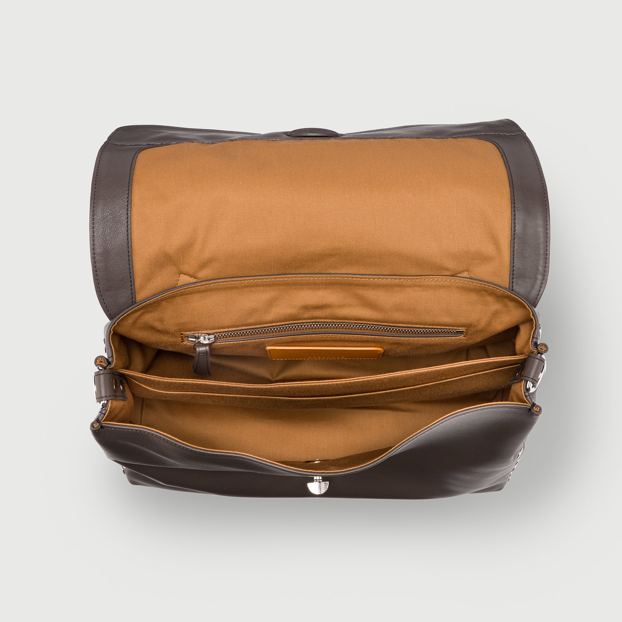Zanellato Postina® M borsa marrone Marengo pelle liscia