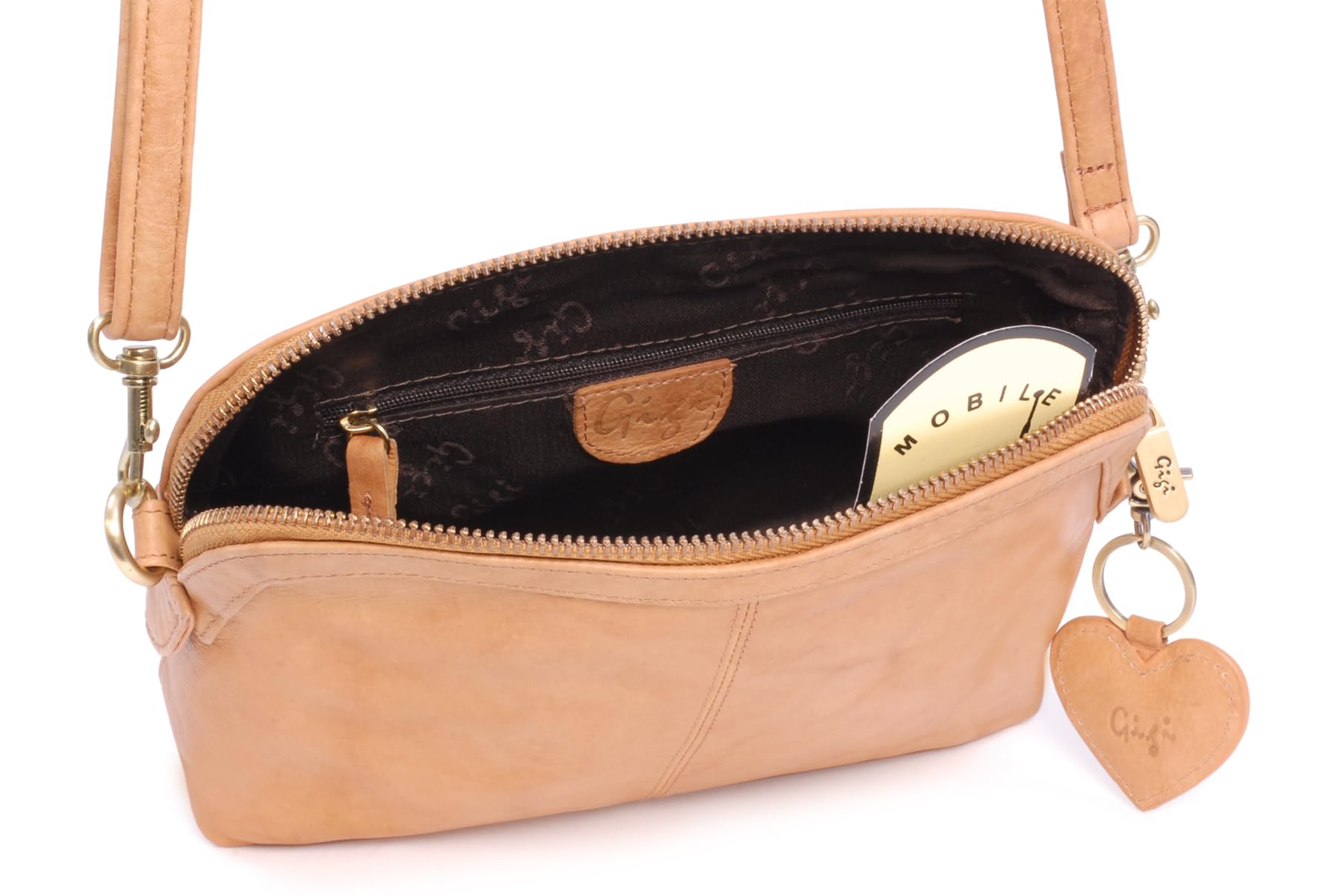 Gigi Othello Collection 10190 borsa a tracolla miele in pelle