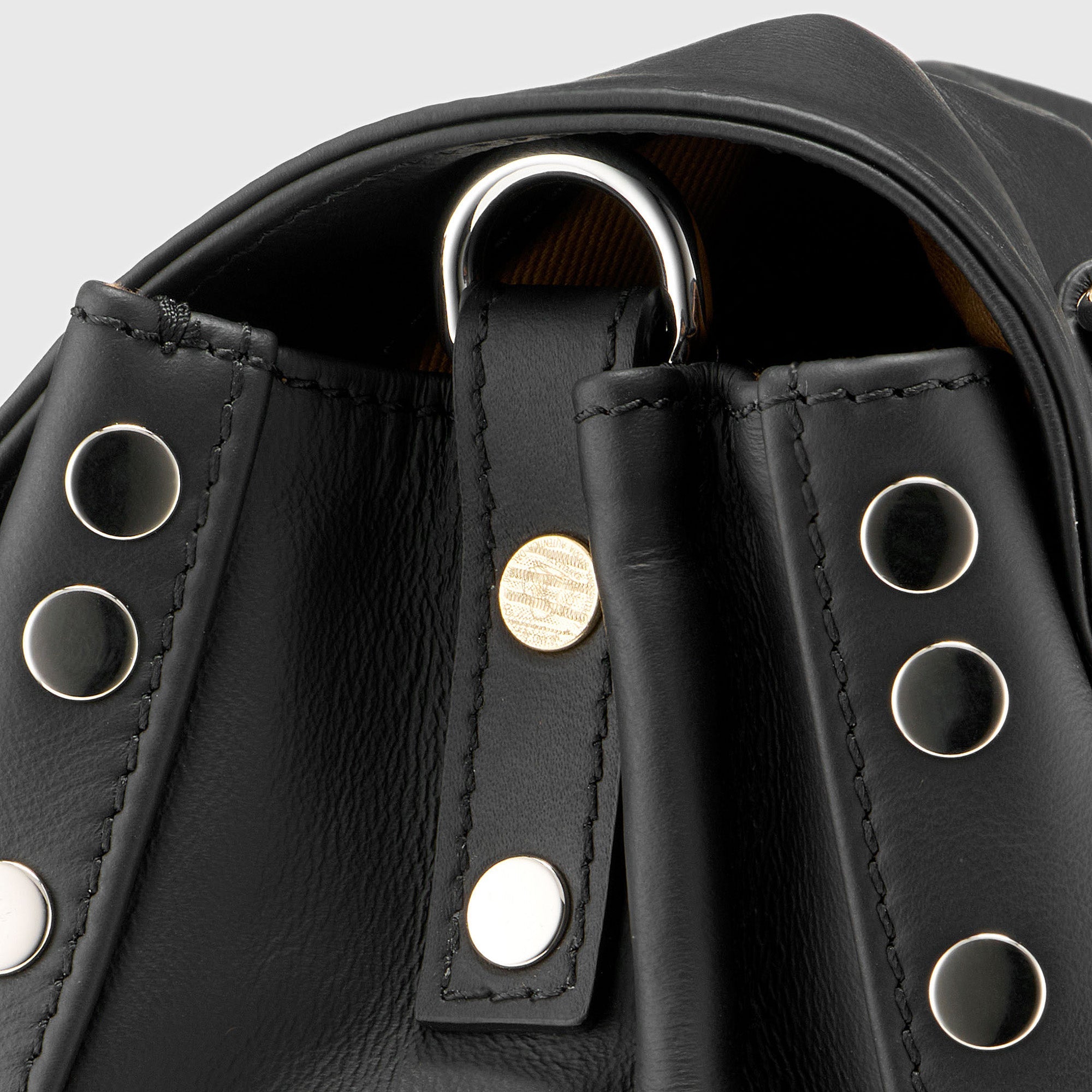 Zanellato Postina® S borsa nera in pelle liscia morbida
