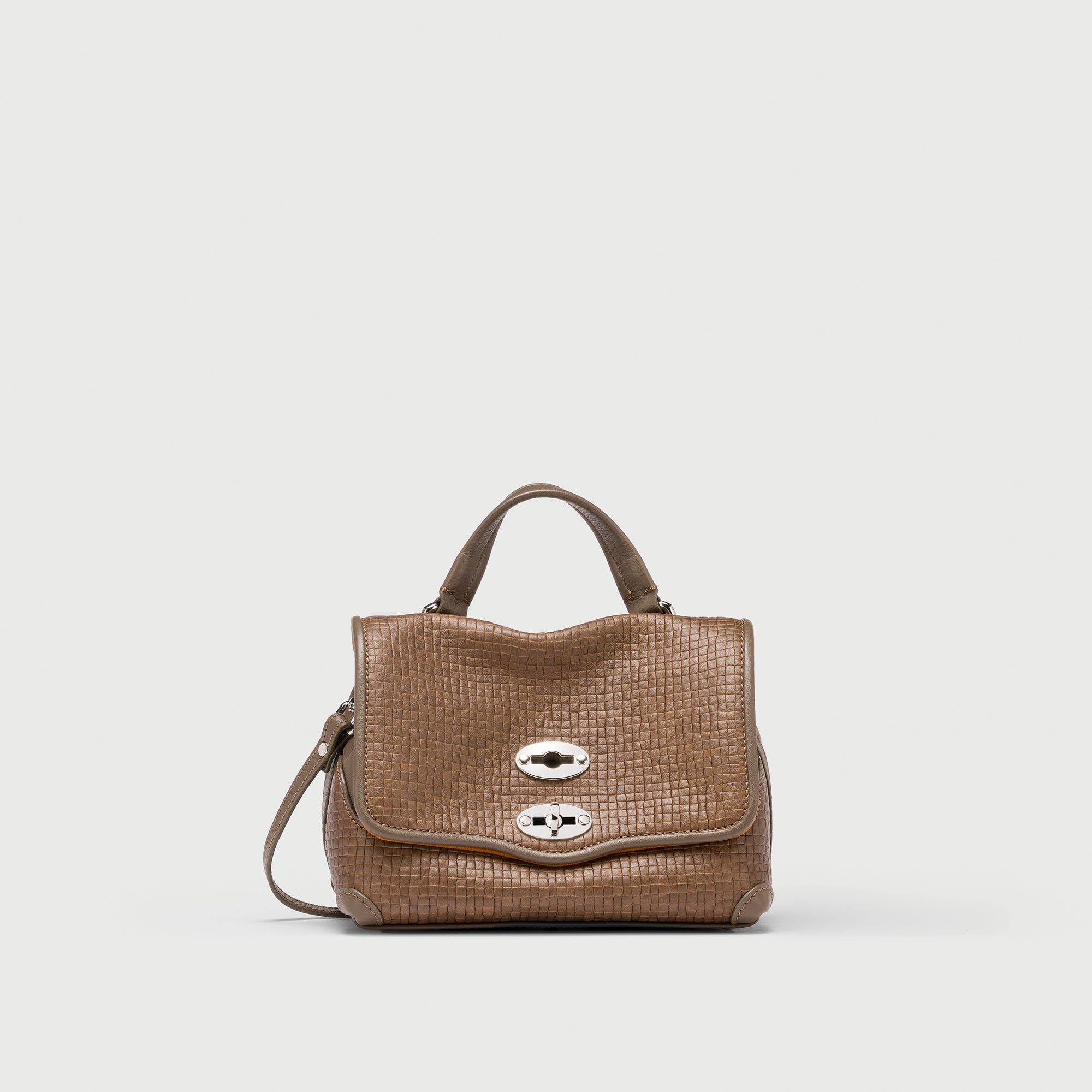 Zanellato Postina® Baby borsa grigia in pelle stampata