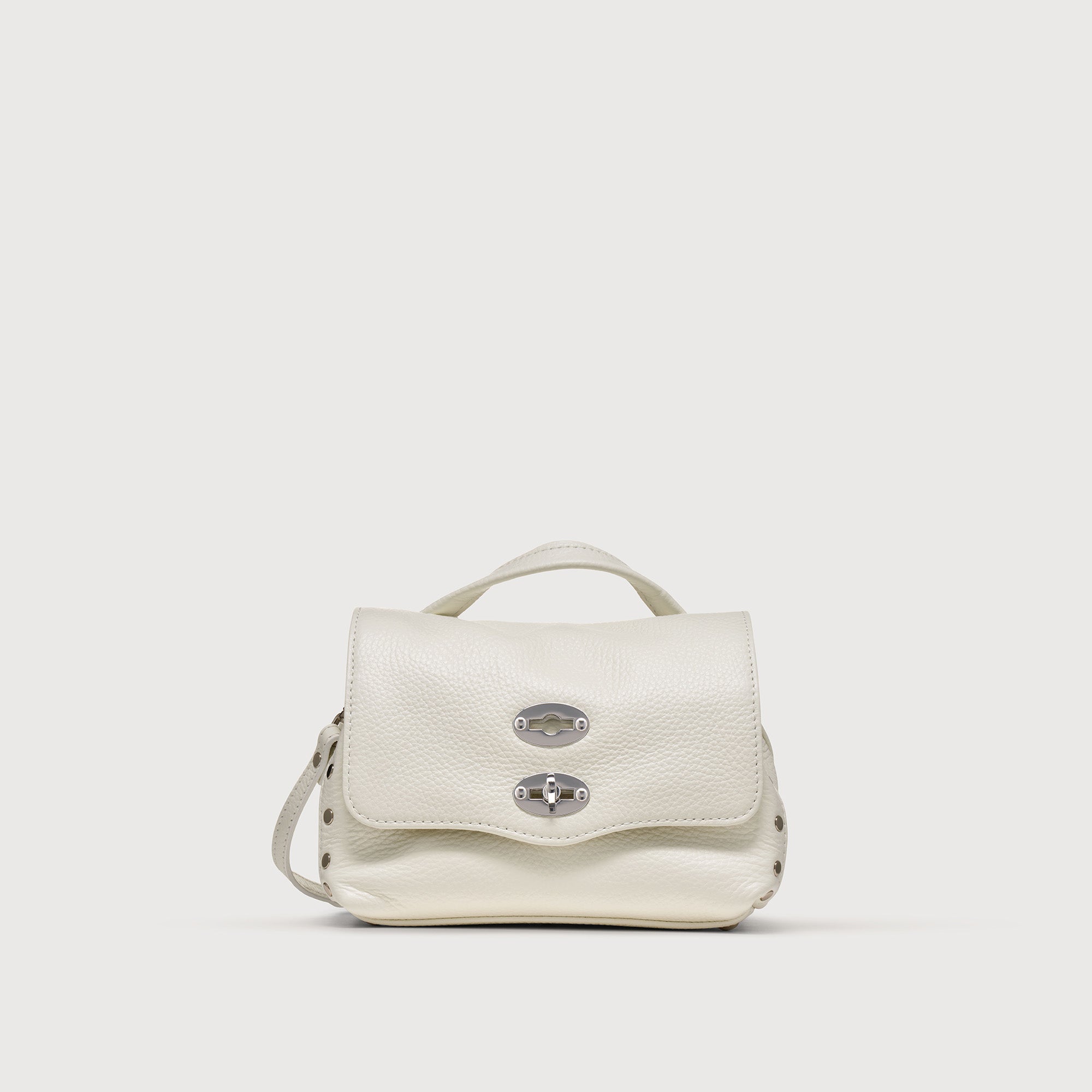 Zanellato Postina® Baby borsa bianca in pelle martellata