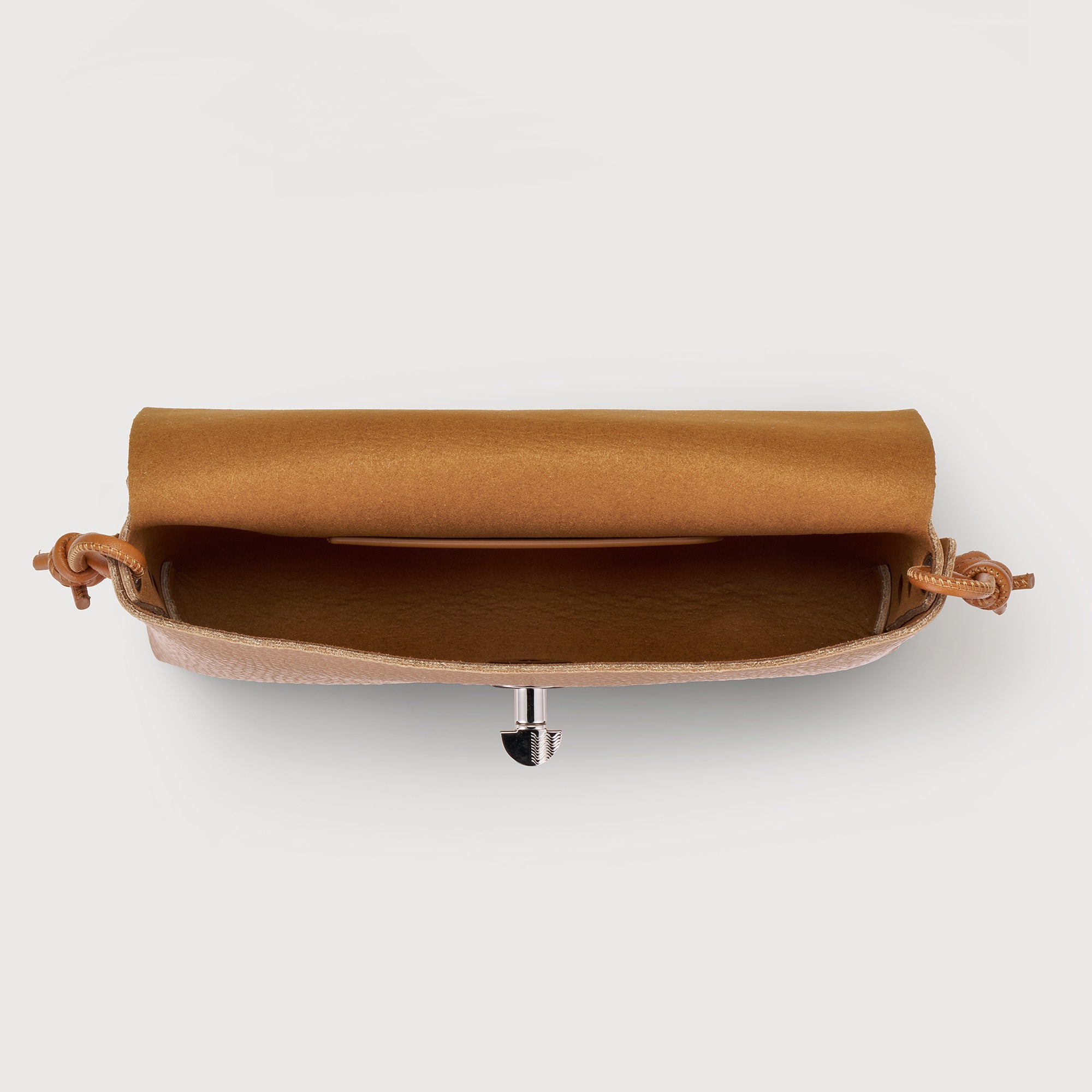 Zanellato Lettera® S clutch marrone pelle martellata