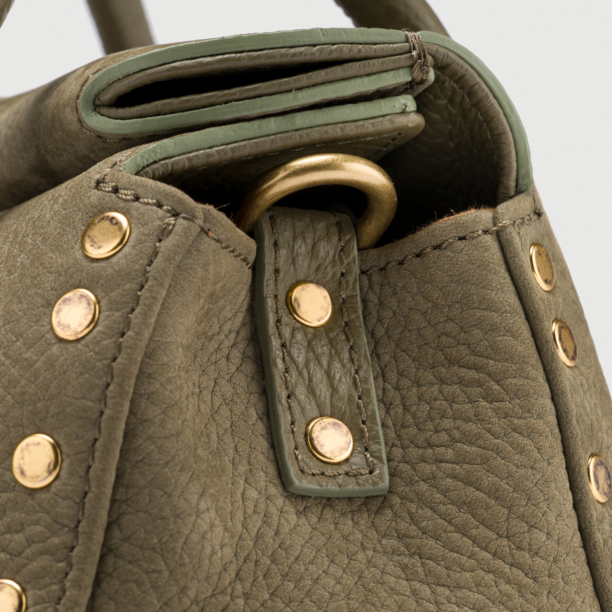 Zanellato Dotta® Baby borsa verde in nabuk