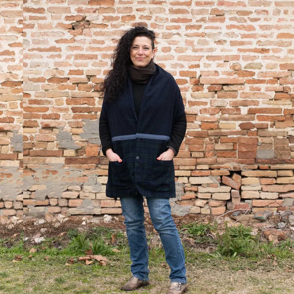 Ricicli Design Accessori Stola Jacket n°05 blu notte