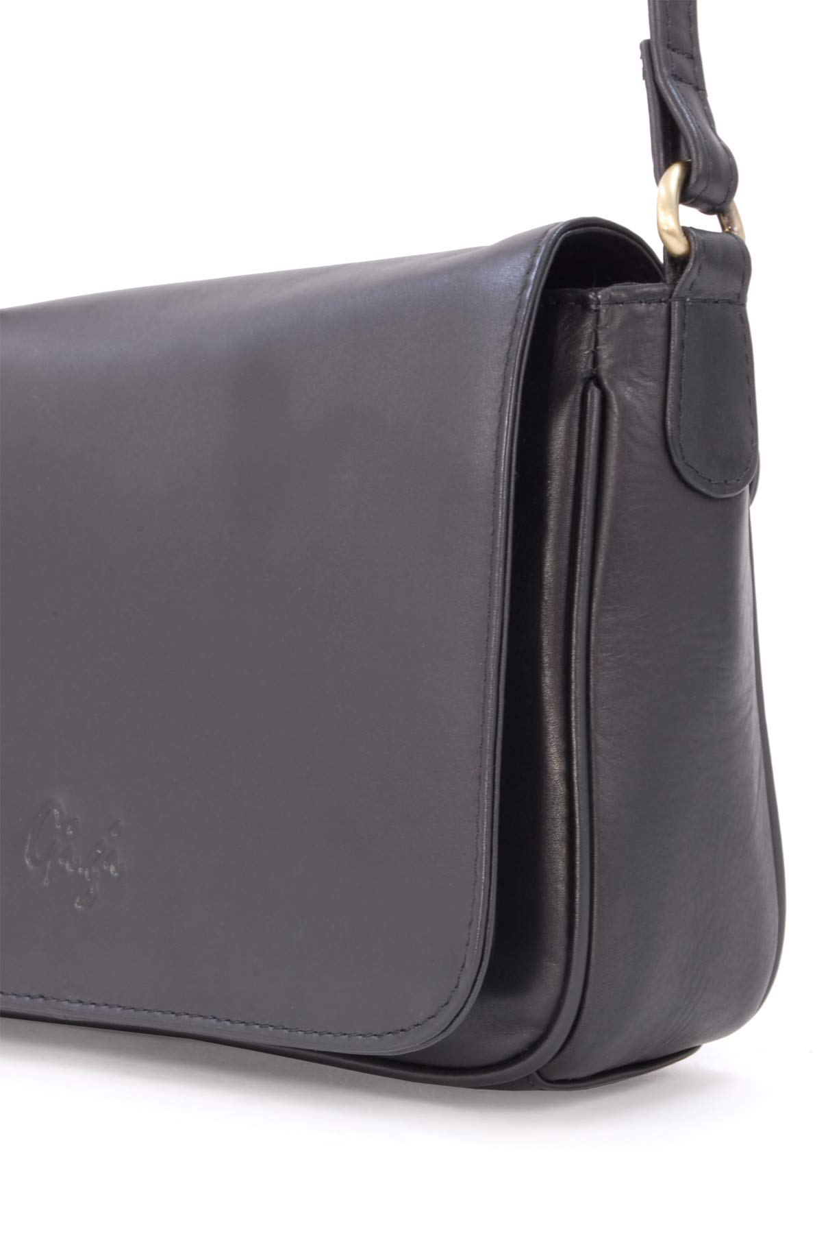 Gigi Othello Collection 14578 borsa a tracolla piccola nera in pelle