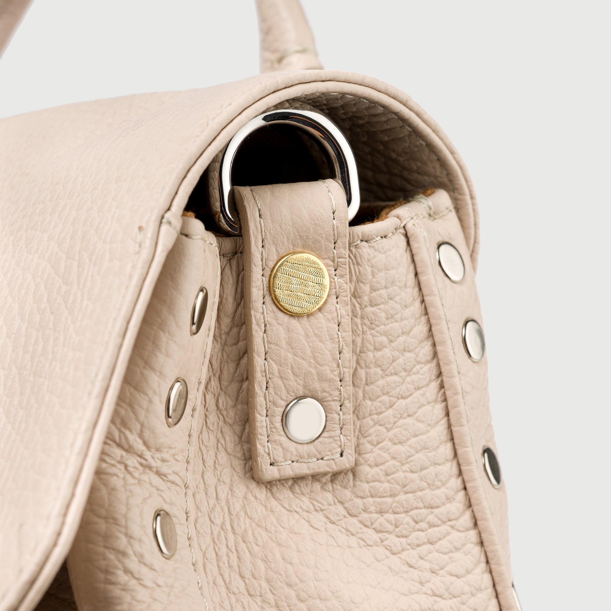 Zanellato Postina® Baby borsa bianca in pelle martellata