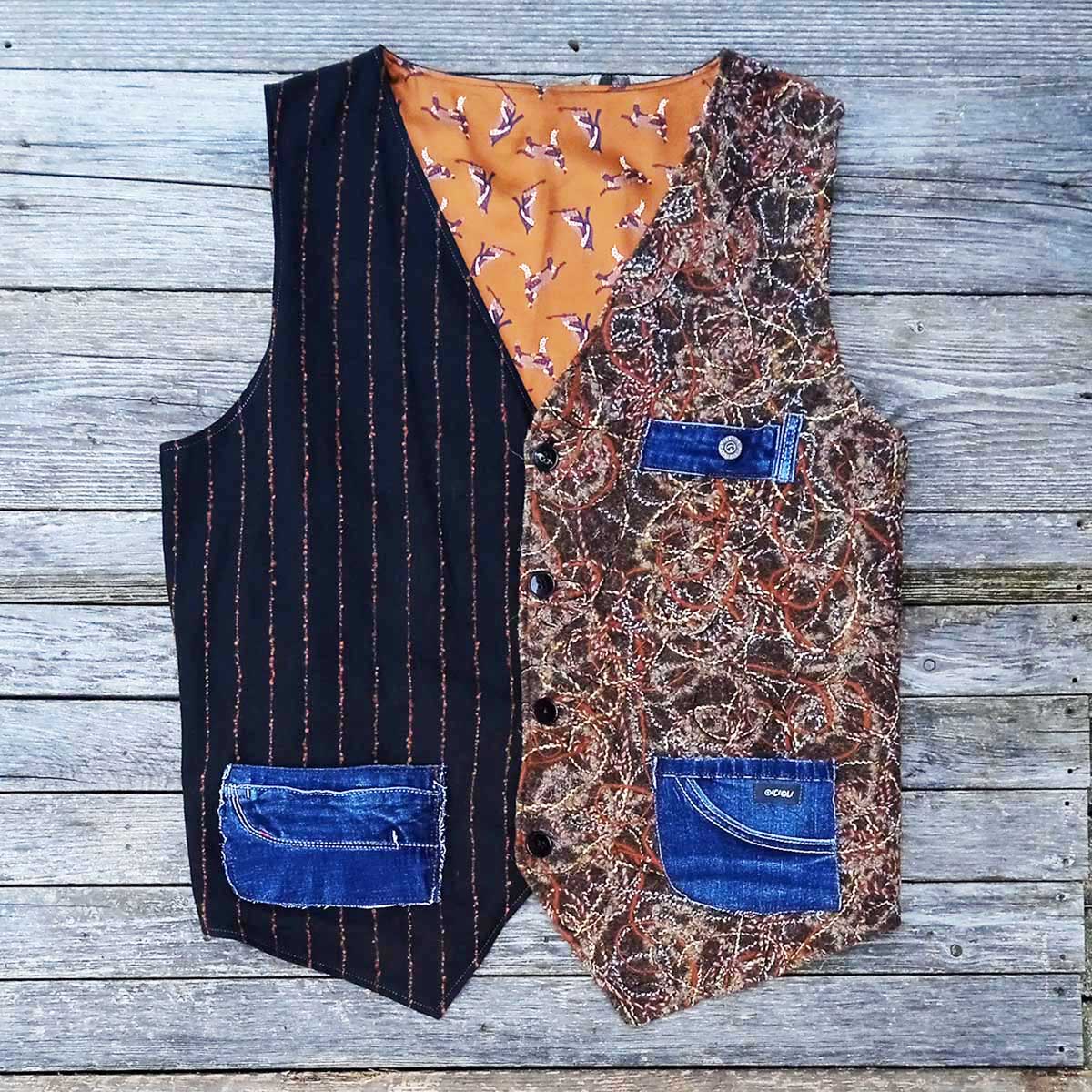 Ricicli Design Abbigliamento Gilet double face n°24 4XL