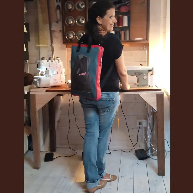 Ricicli Design Borse Zaino Ganzo n°14 unisex con tasca porta tablet