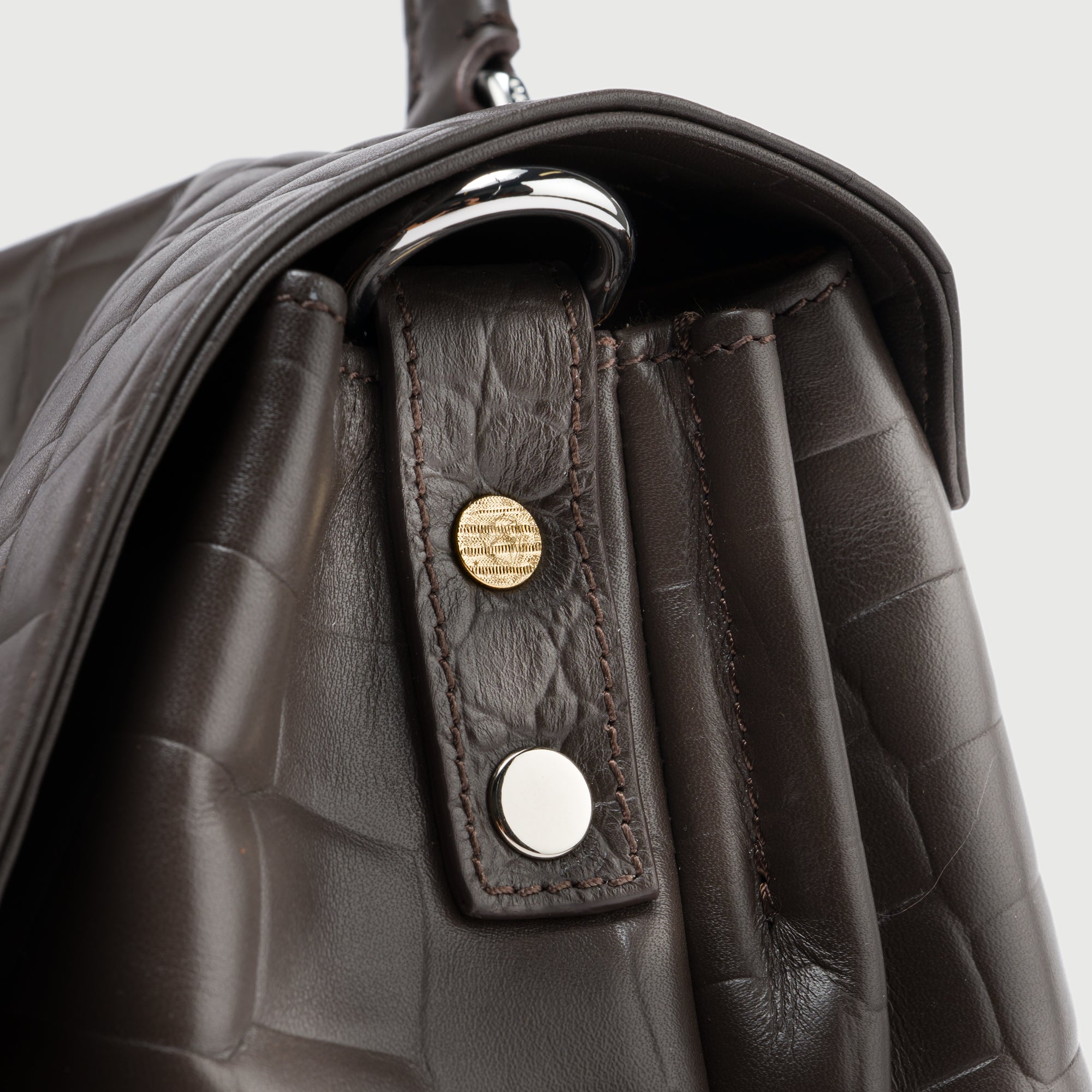 Zanellato Postina® S borsa marrone in pelle stampata