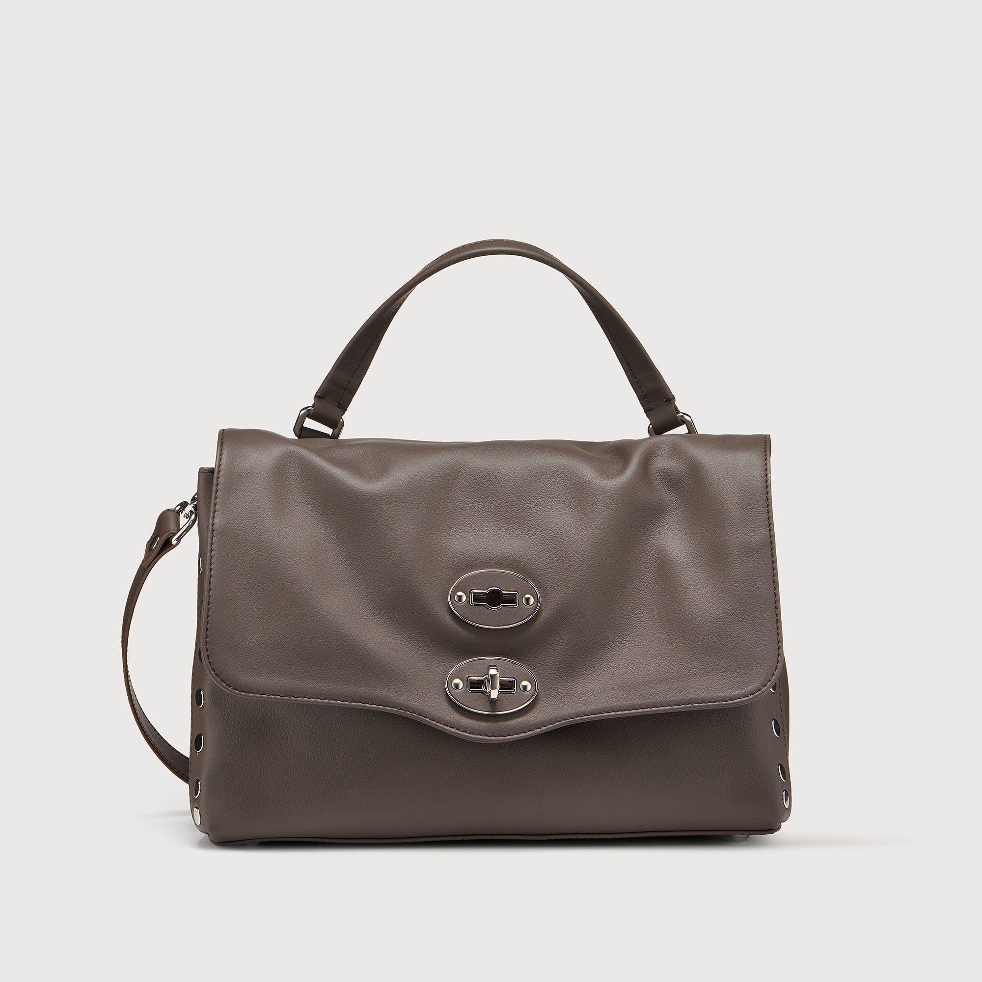 Zanellato Postina® S borsa Brown Gianduiotto in pelle liscia