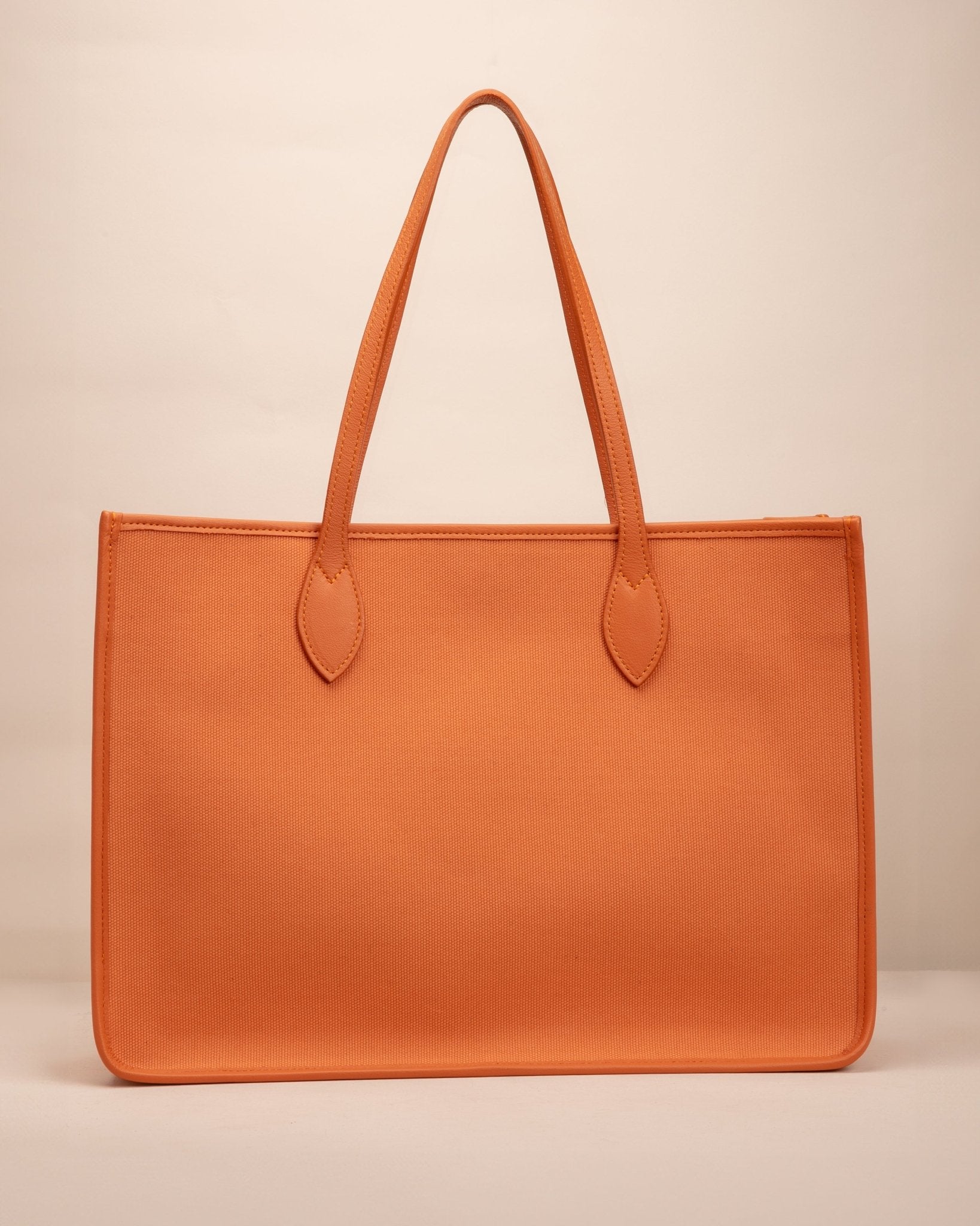 Marks&Angels Borse a Spalla Giusy Canvas Arancio shopper canvas con tasca