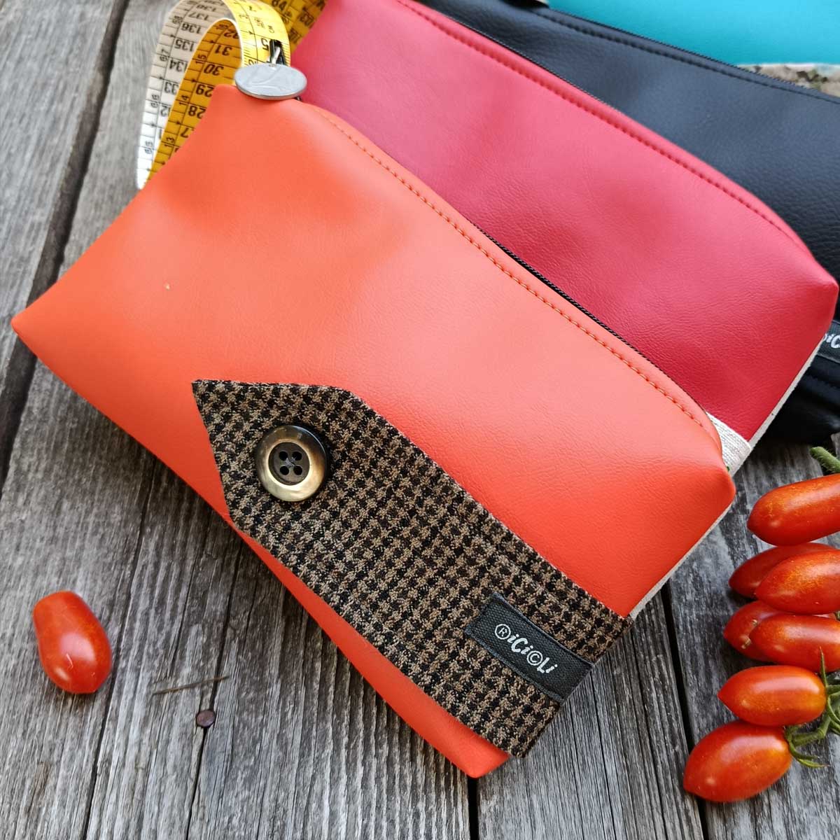 Ricicli Design Borse Pochette Metro n°05 pochette nera riciclata