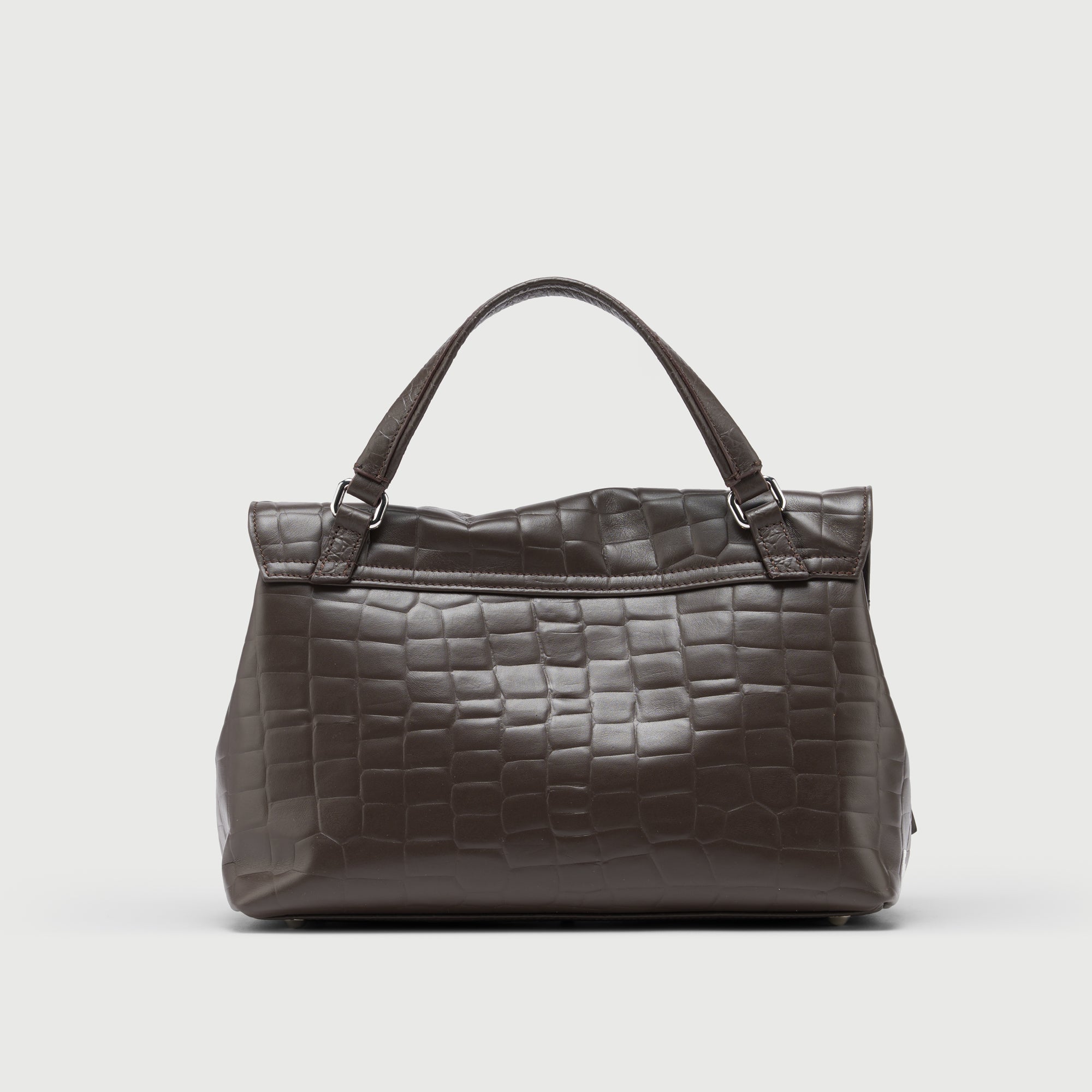 Zanellato Postina® S borsa marrone in pelle stampata