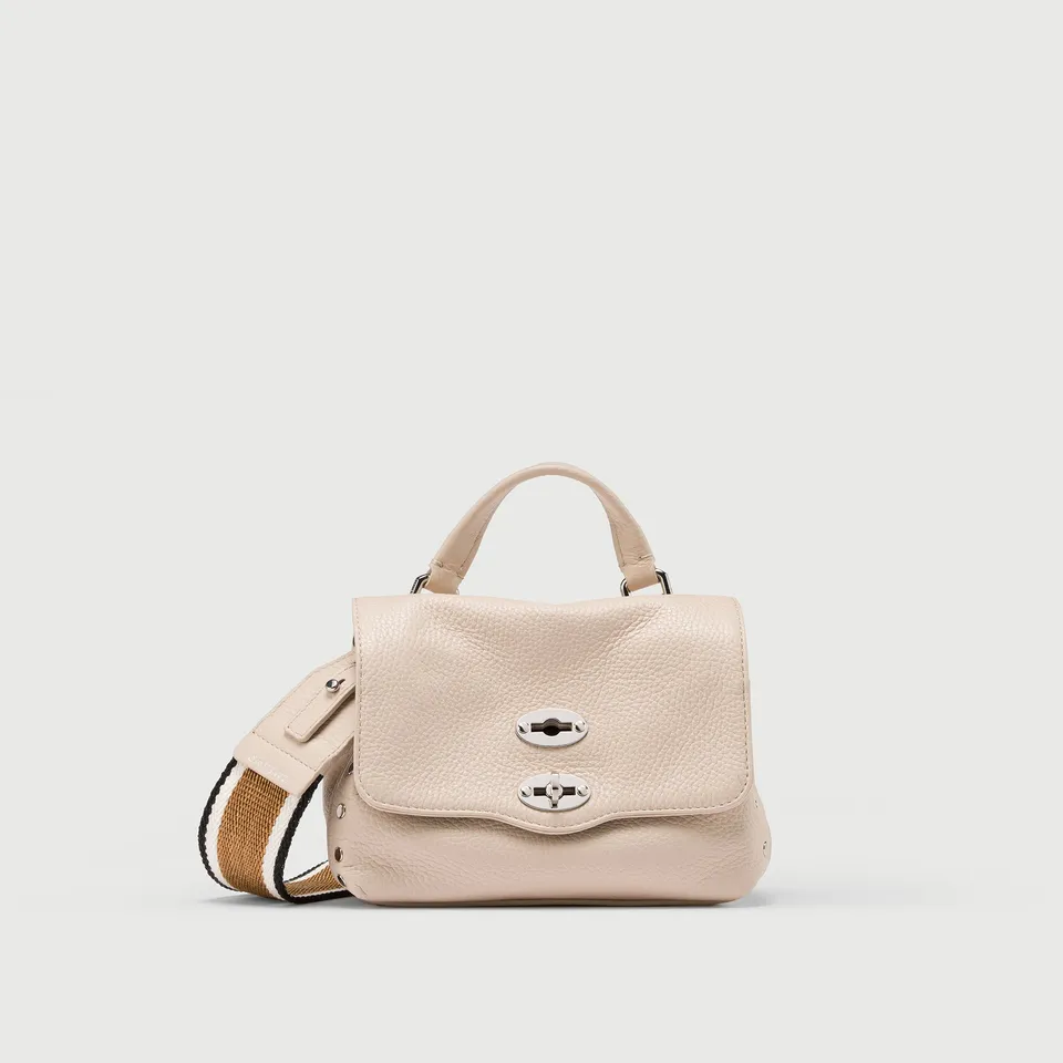 Zanellato Postina® Baby borsa bianca in pelle martellata