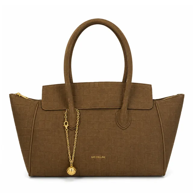 Gio Cellini Borse Maxi Bag Marrone eco-camoscio effetto cocco