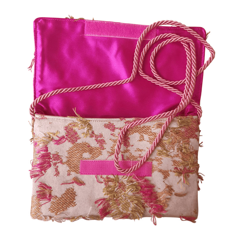 Borseggi Tibetane Tibetana Velcro 54 borsa a tracolla rosa