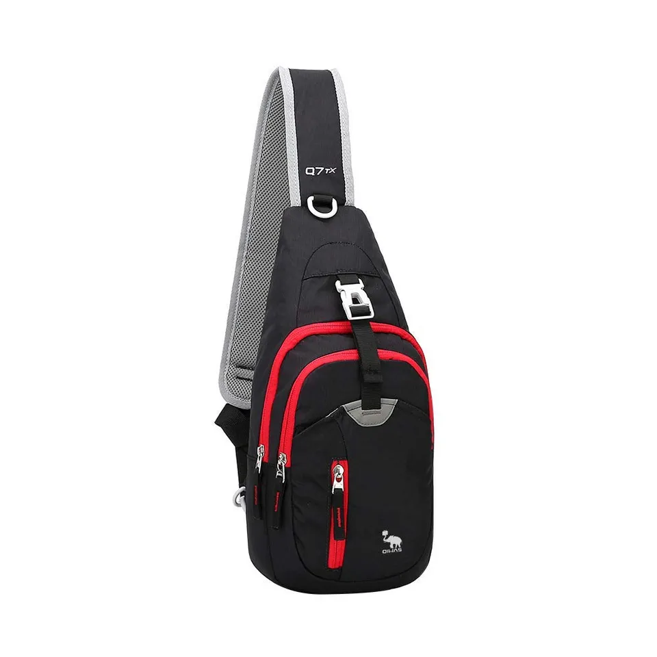OIWAS Sling Bags Zaino monospalla nero impermeabile