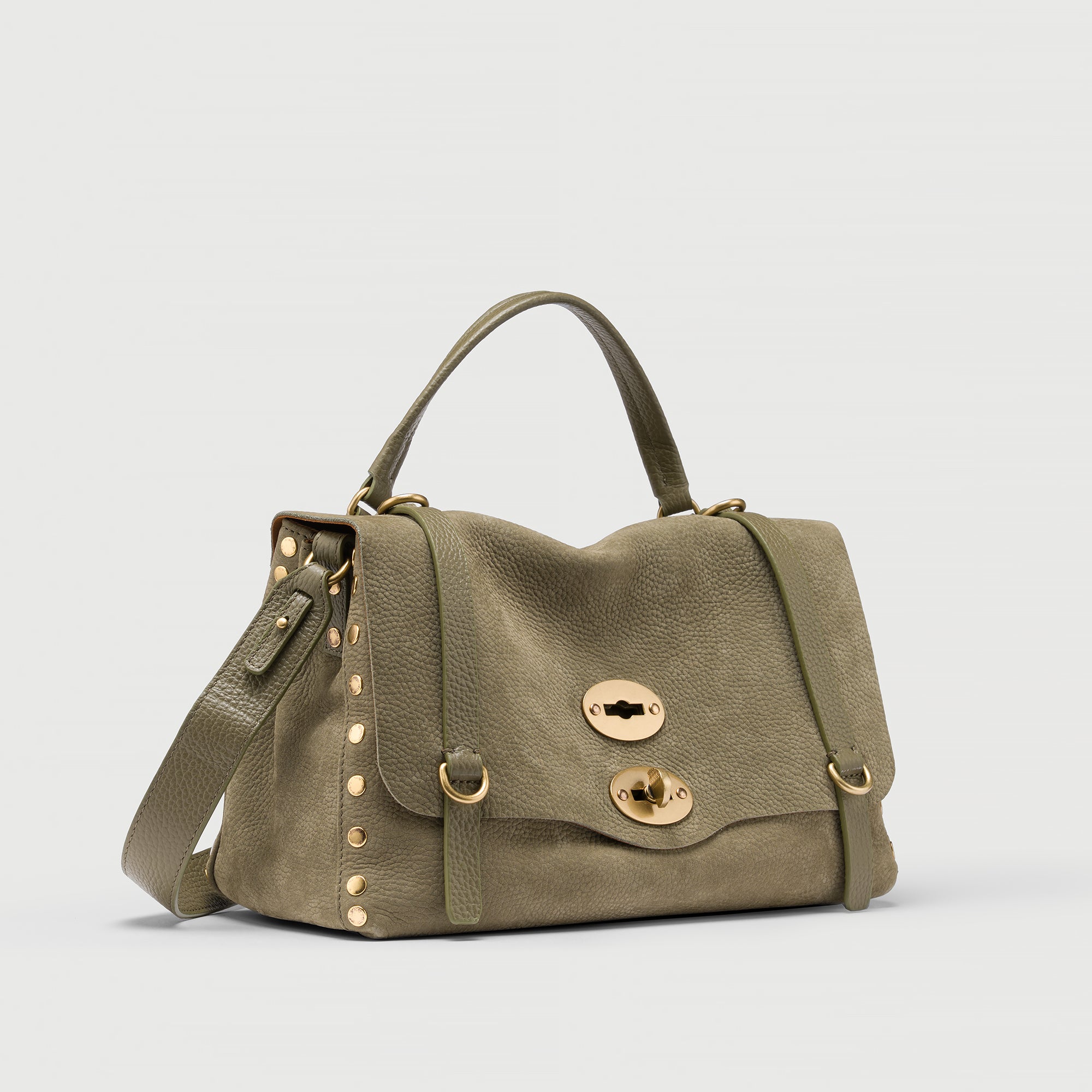 Zanellato Postina® S borsa a mano verde nabuk