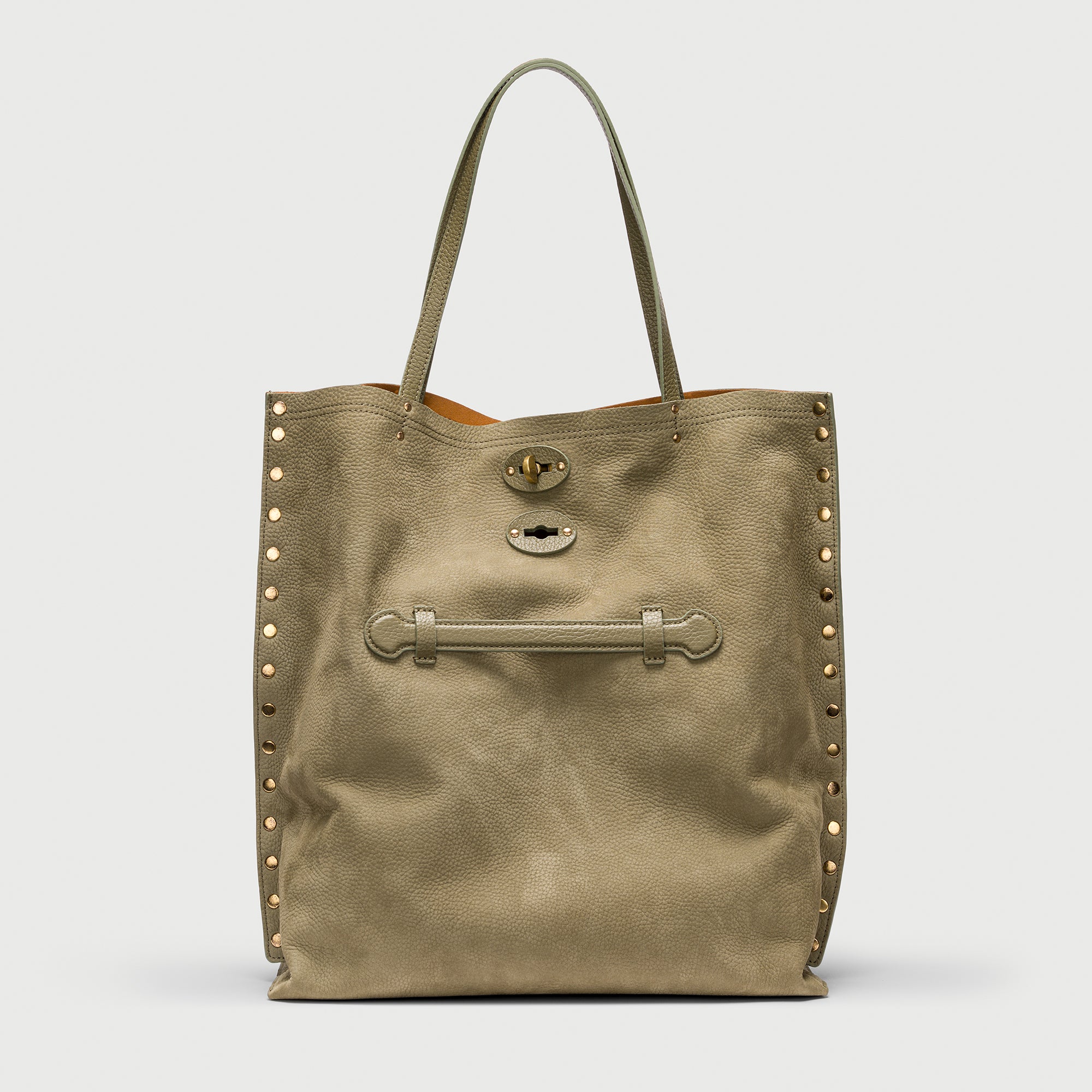 Zanellato A' Spasso® M borsa verde in nabuk