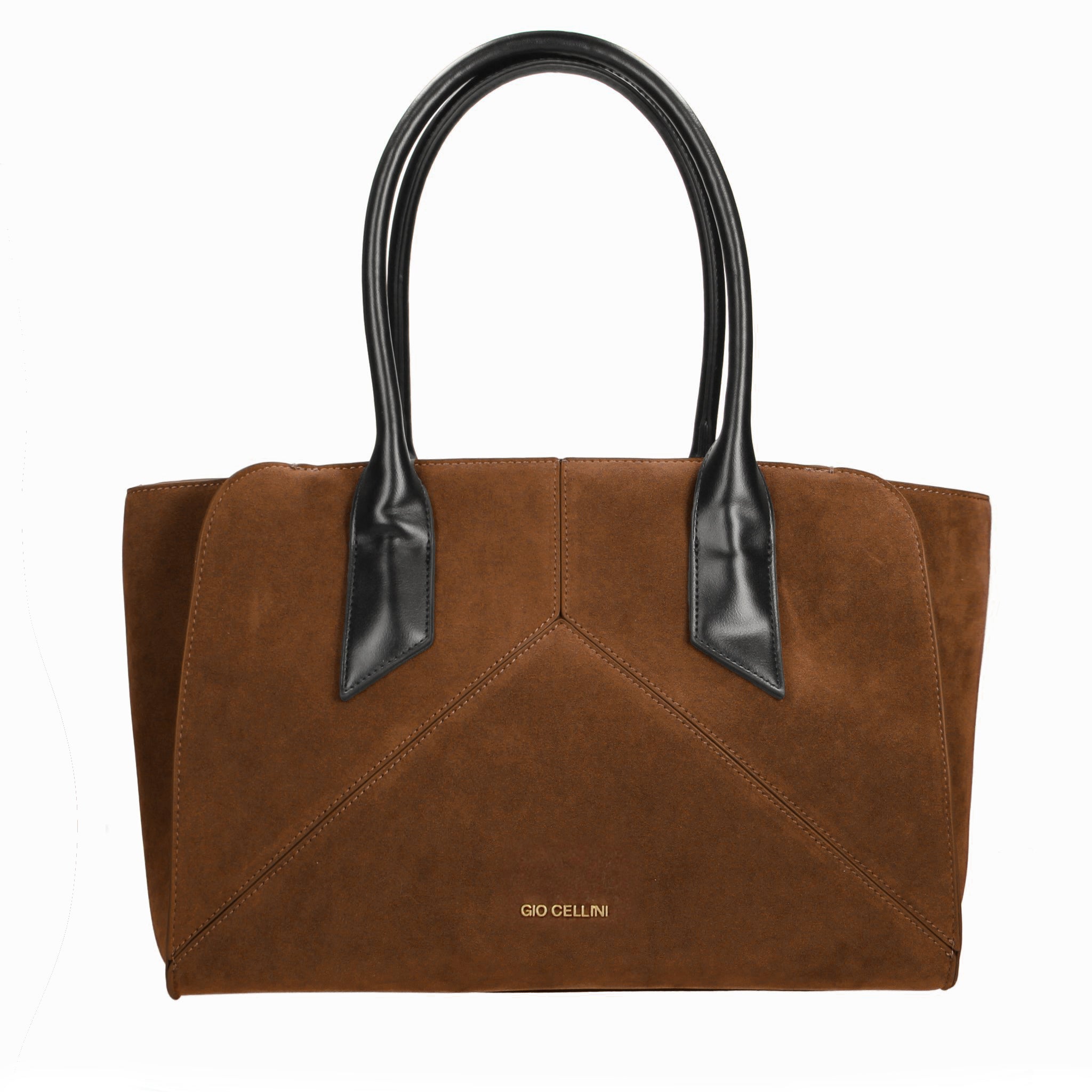 Gio Cellini BORSE maxi bag Grigio, Marrone, Camel in ecocamoscio