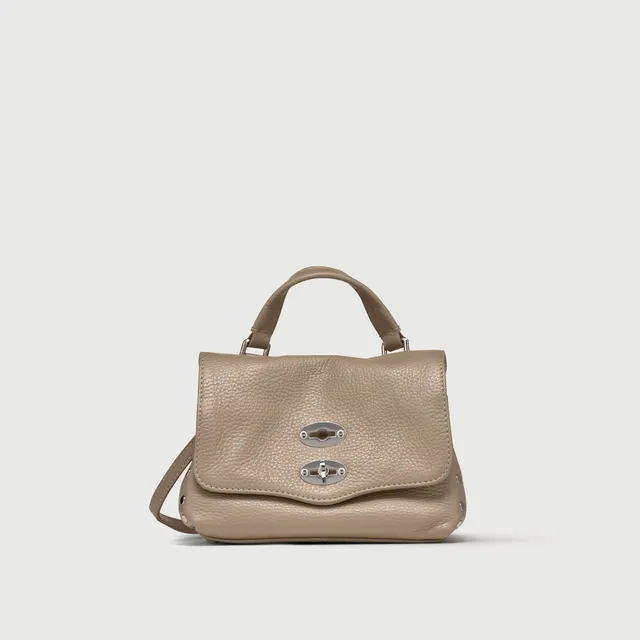 Zanellato Postina® Baby borsa grigia in pelle martellata