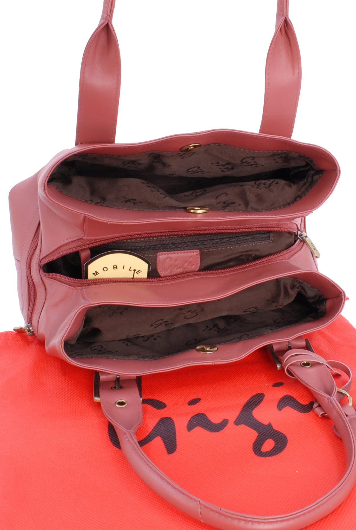 Gigi Othello Collection 6165 borsa tote in pelle multitasche