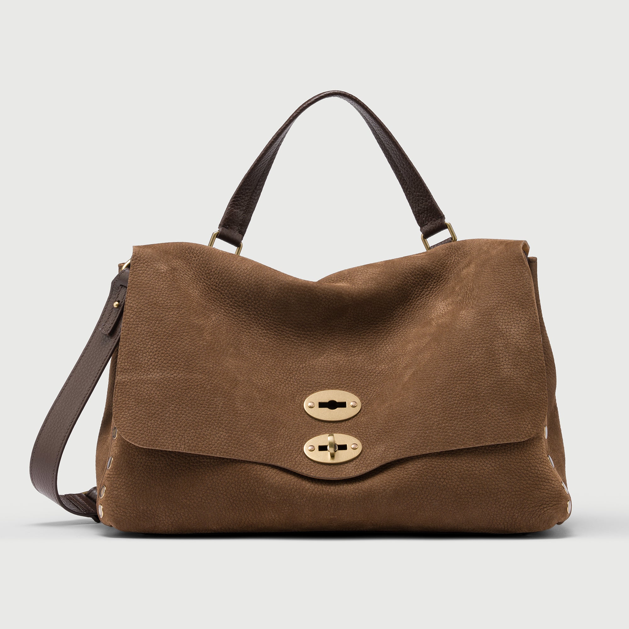 Zanellato Postina® borsa M marrone in nabuk