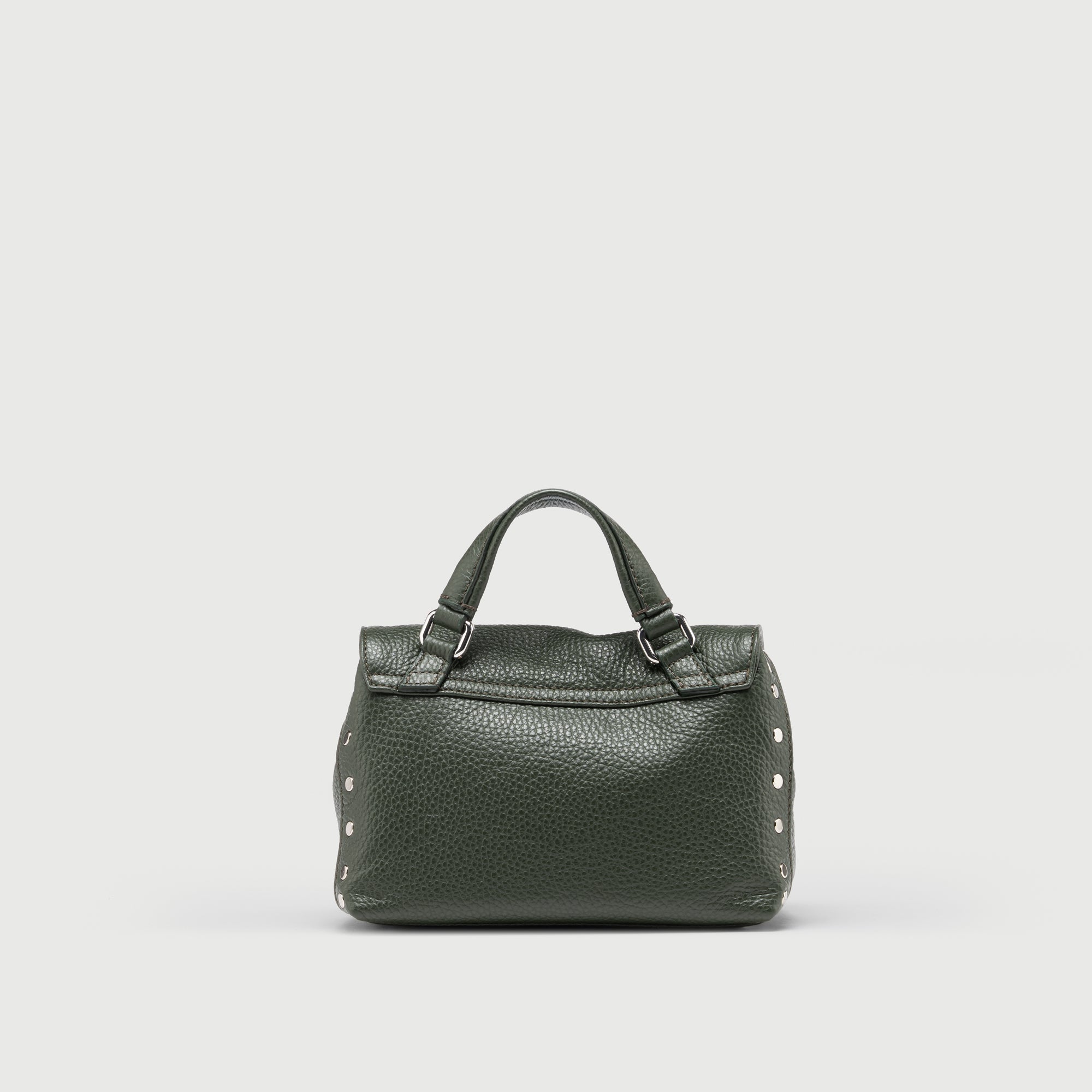 Zanellato Postina® BABY borsa verde Giardino di Boboli in pelle martellata
