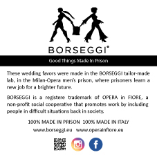 Borseggi Bomboniere solidali bomboniera