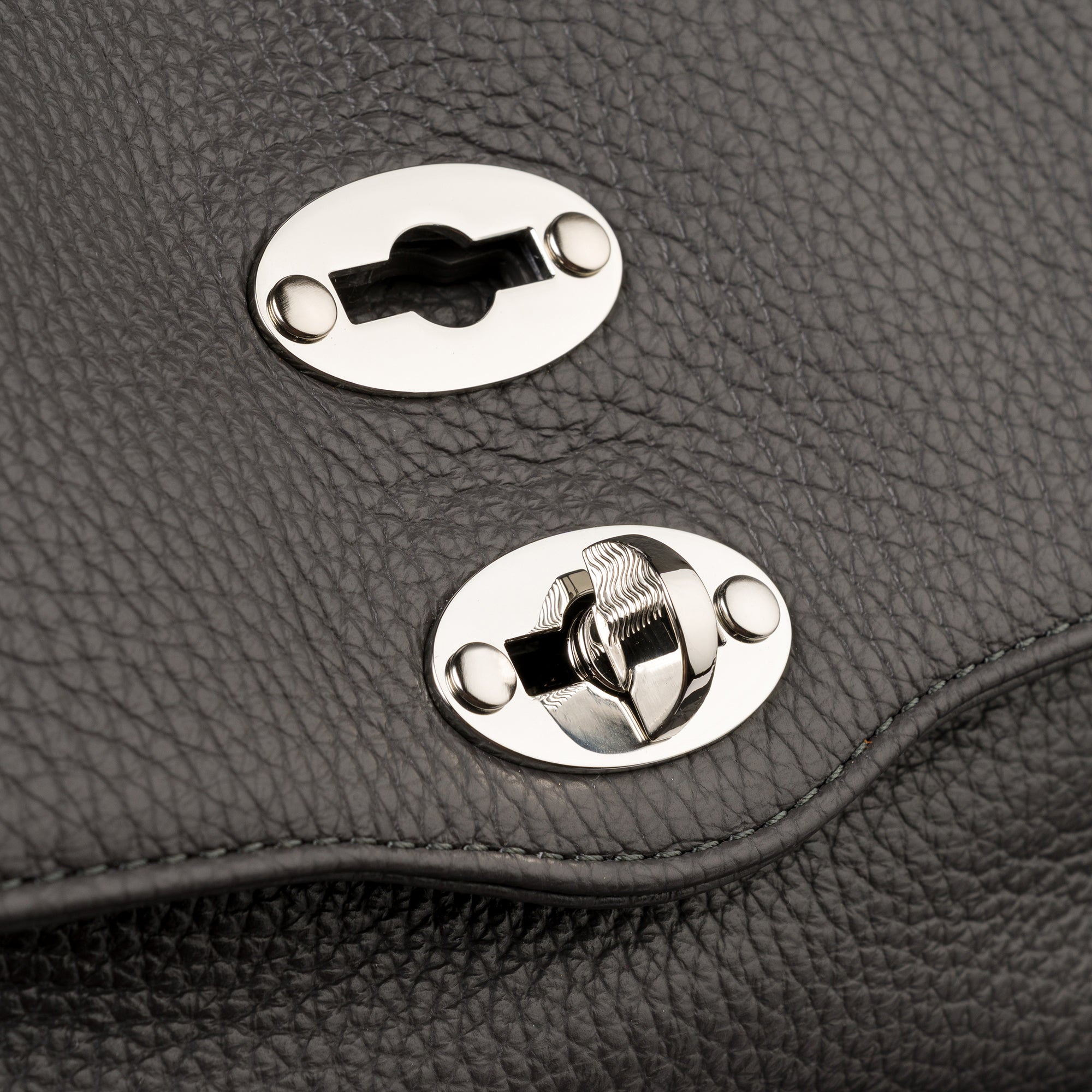 Zanellato Postina® Baby borsa grigia in pelle martellata