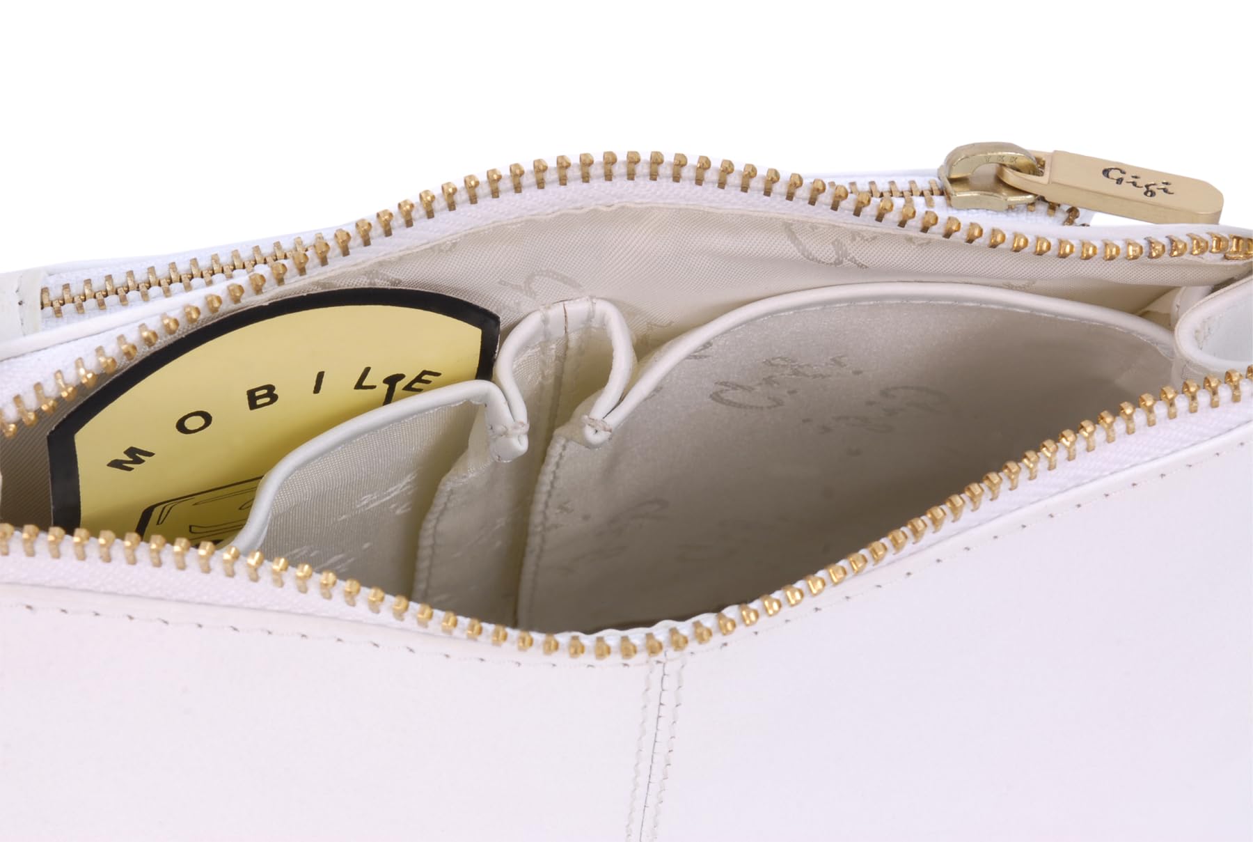 Gigi Othello Collection 9975 borsa a tracolla bianca in pelle