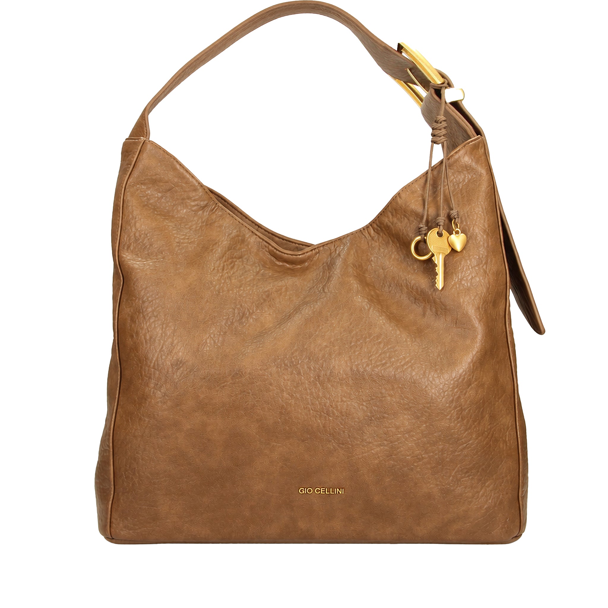 Gio Cellini BORSE Maxi Bag borsa marrone ecopelle vintage