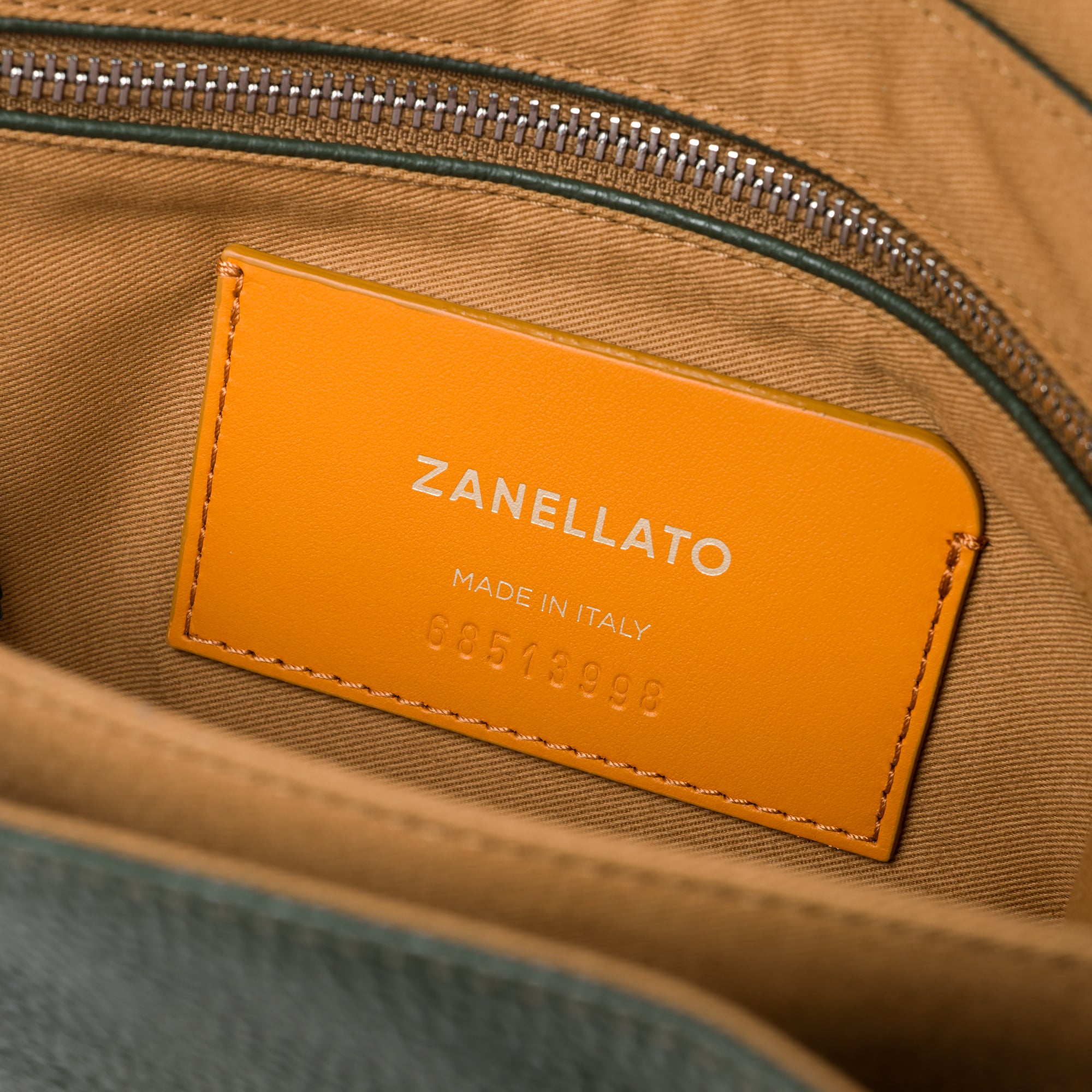 Zanellato Postina® S borsa Green Giardino di Boboli in pelle martellata