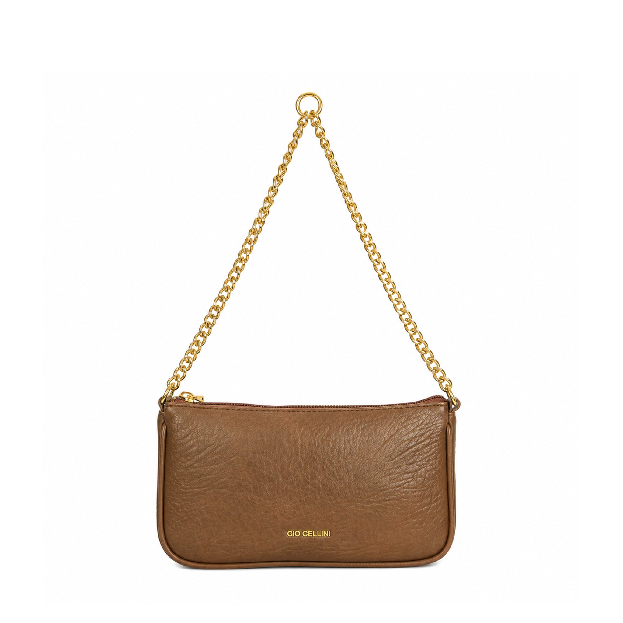Gio Cellini BORSE pochette marrone 25x13x5 cm in ecopelle