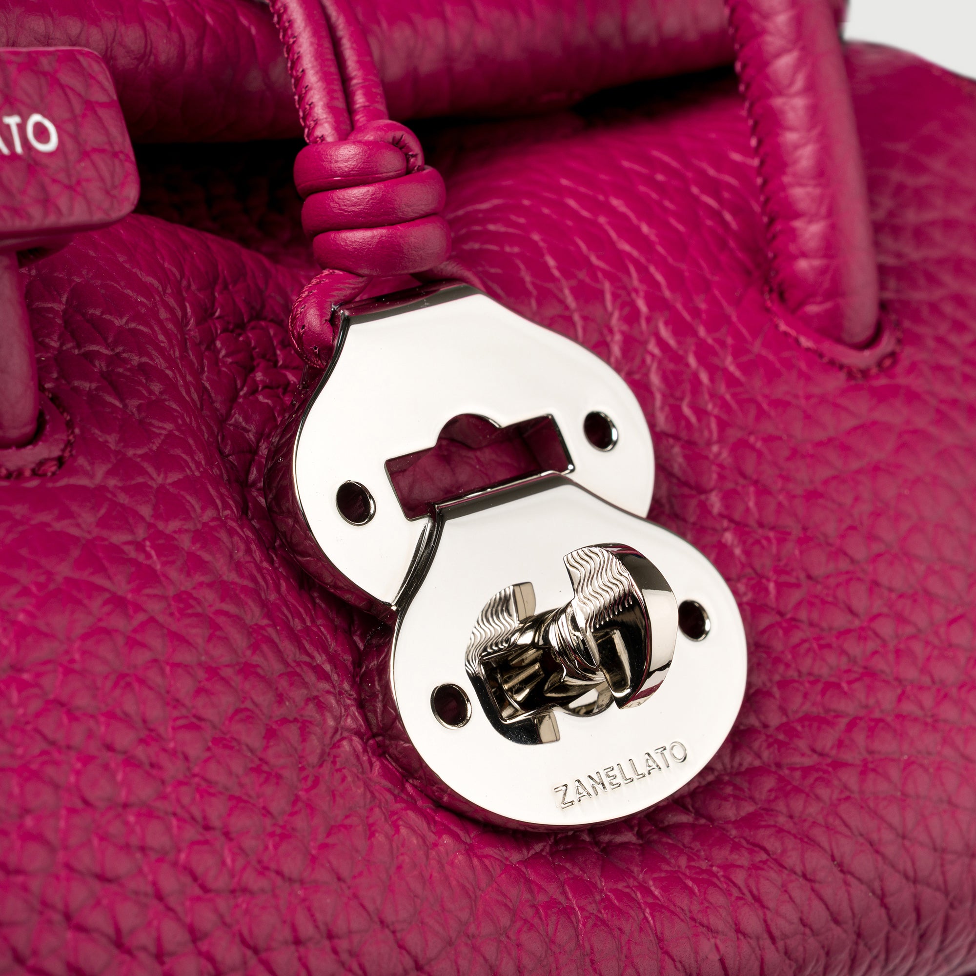 Zanellato Dotta® BABY borsa Pink Damasco in pelle martellata