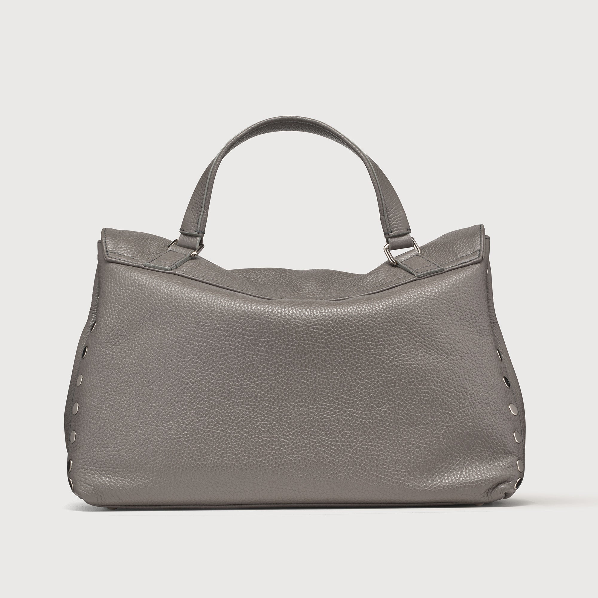 Zanellato Postina® M borsa grigia Montebianco in pelle martellata
