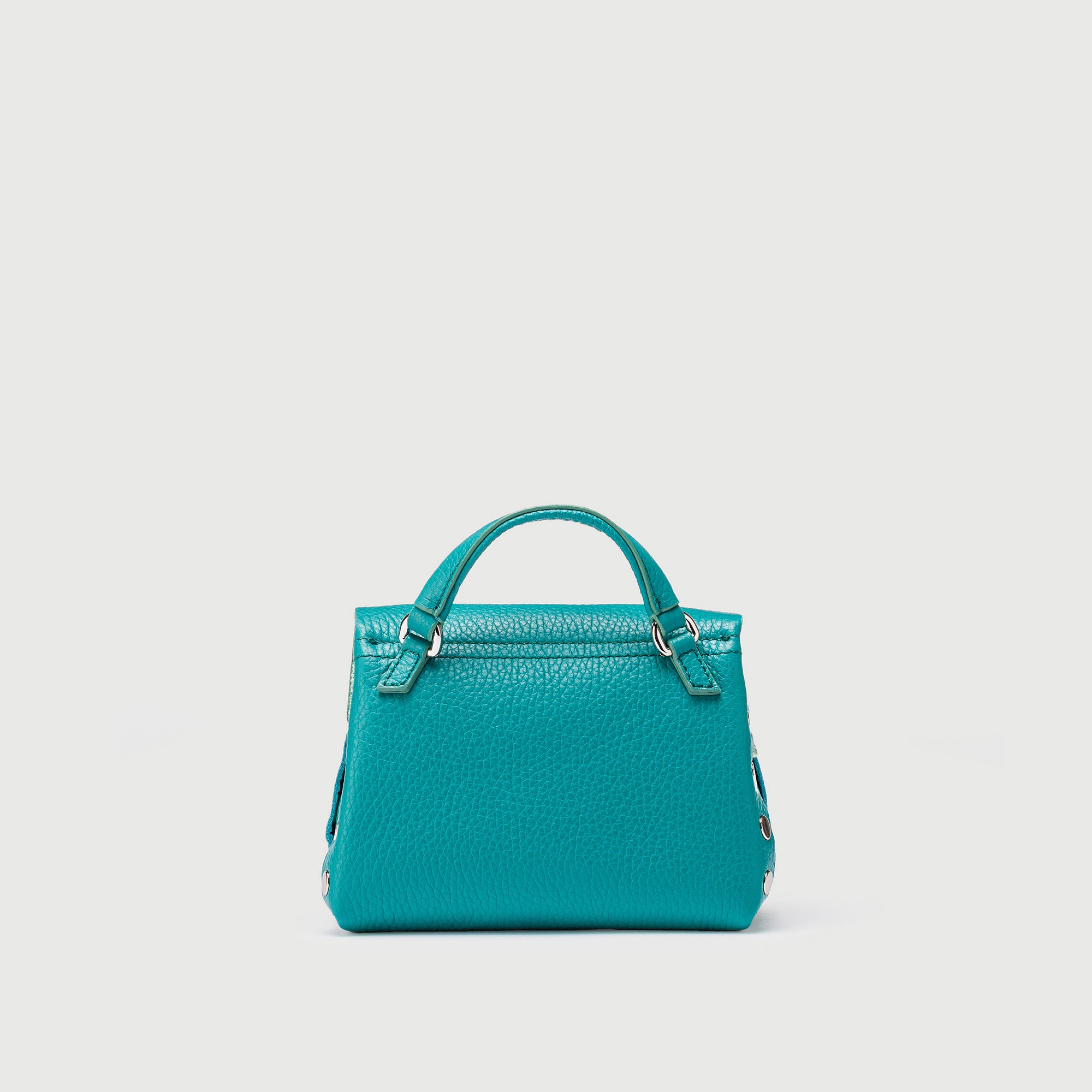Zanellato Postina® SBABY borsa verde Pesto Genovese in pelle laminata