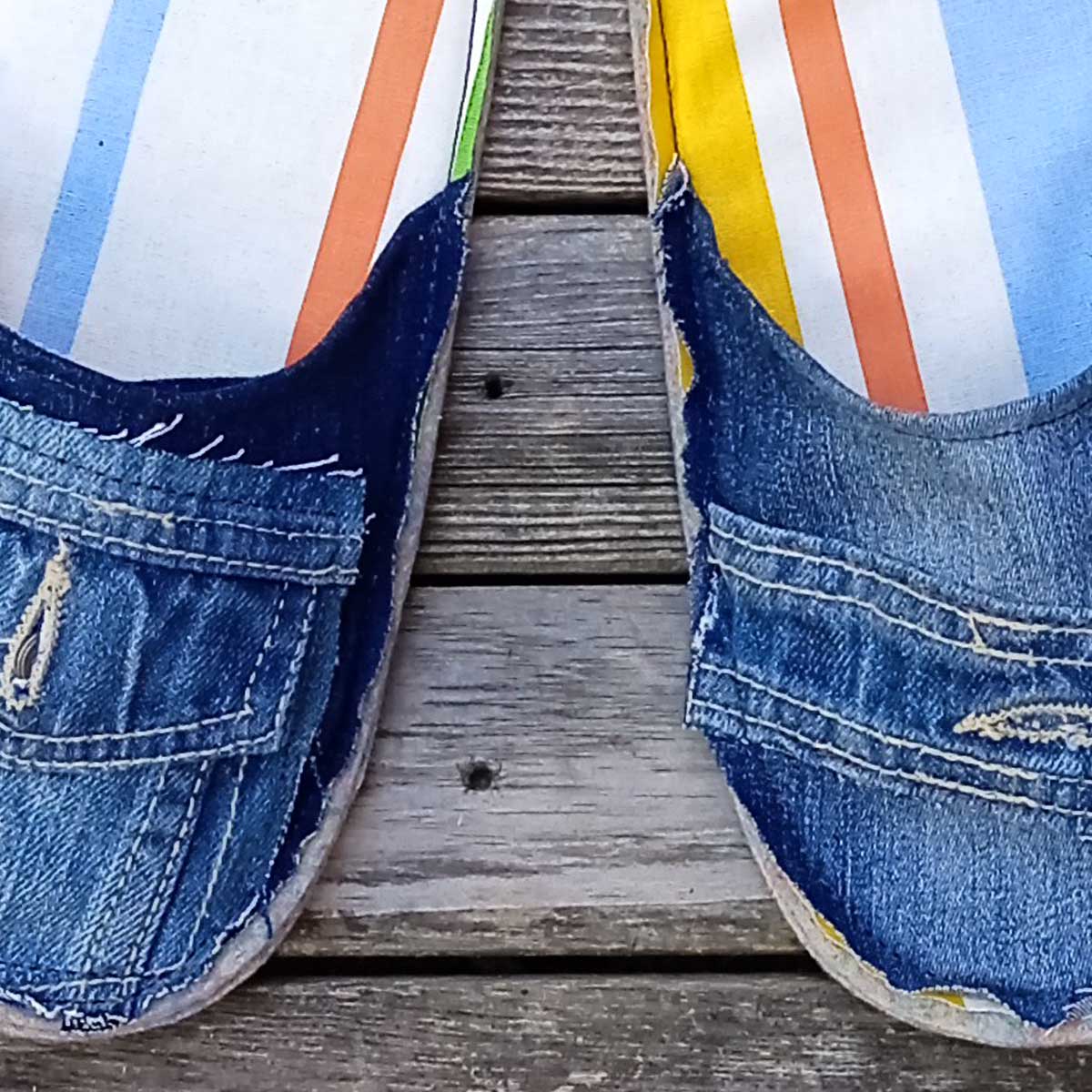Ricicli Design Accessori Ciabatte tg.39-41 n°03 ciabatte M jeans