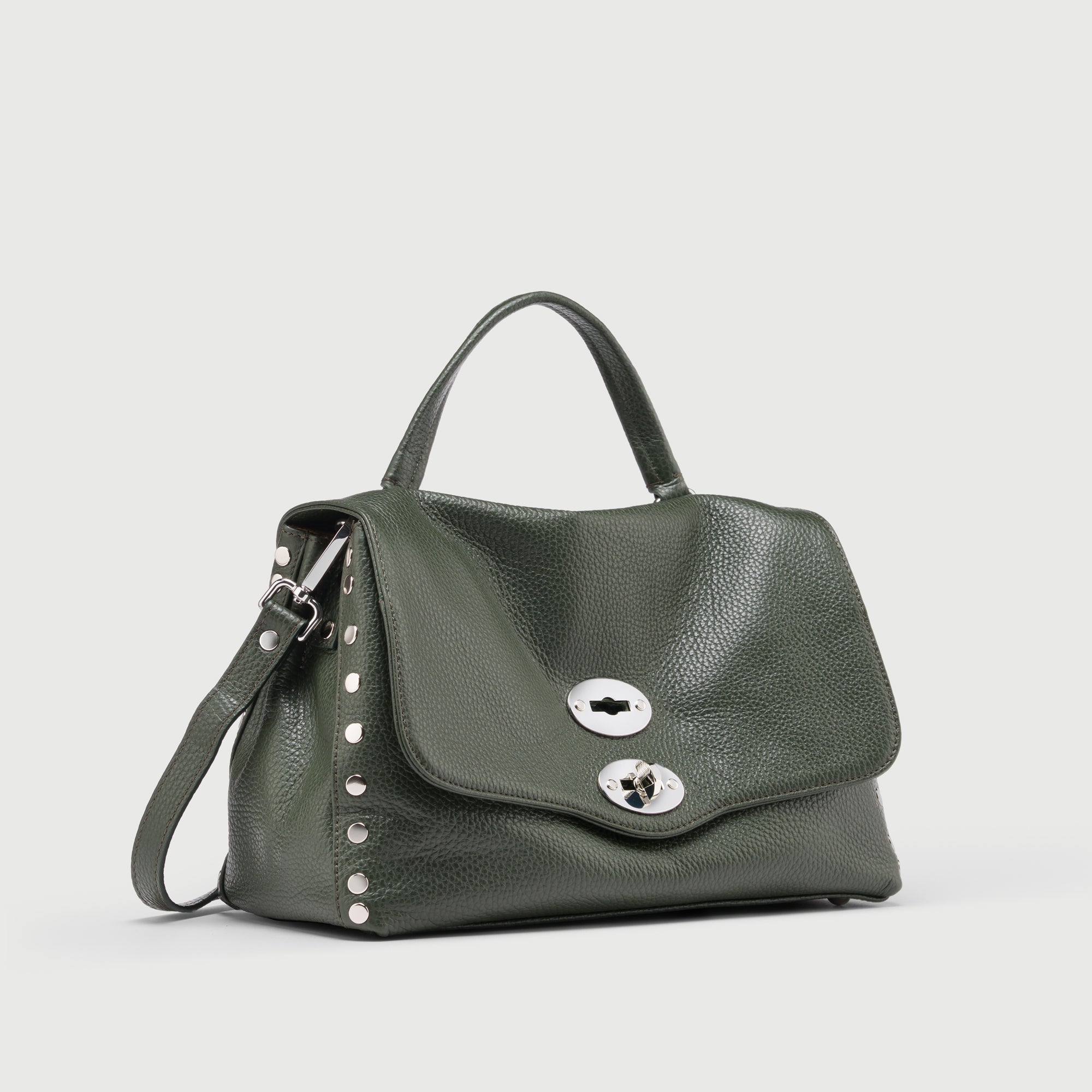 Zanellato Postina® S borsa Green Giardino di Boboli in pelle martellata