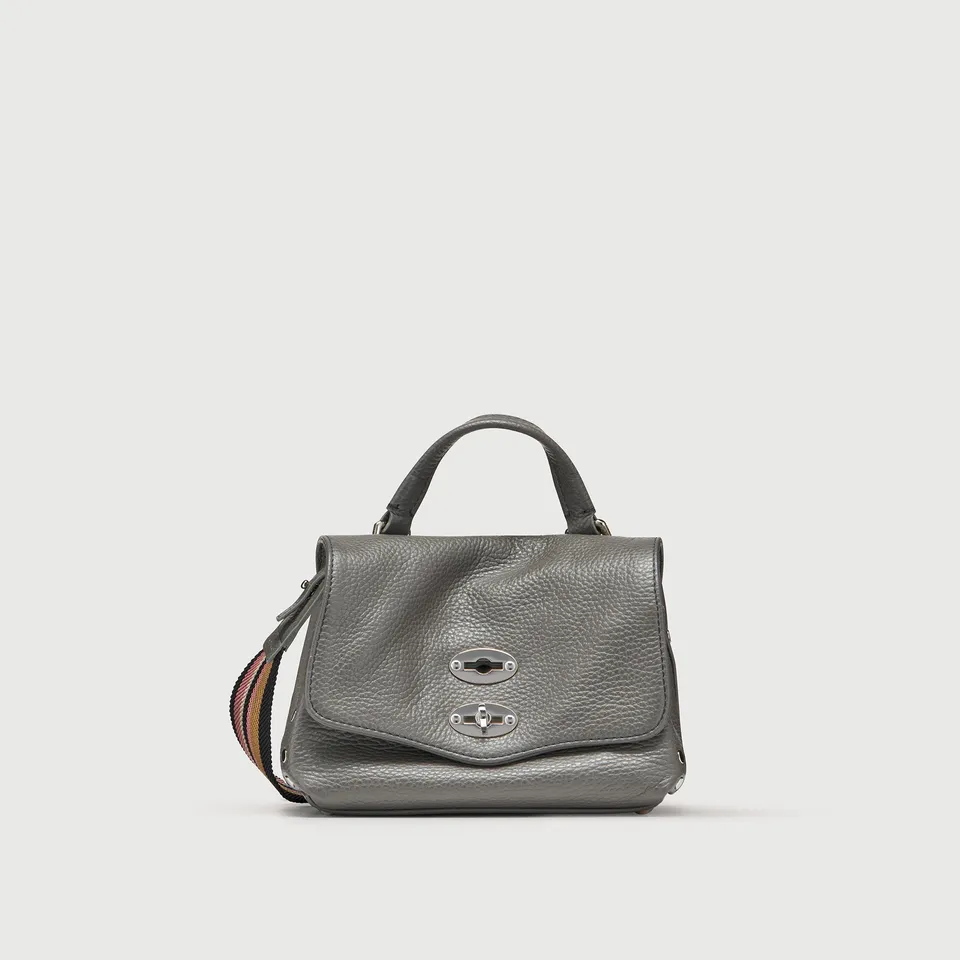 Zanellato Postina® Baby borsa grigia Montebianco in pelle martellata