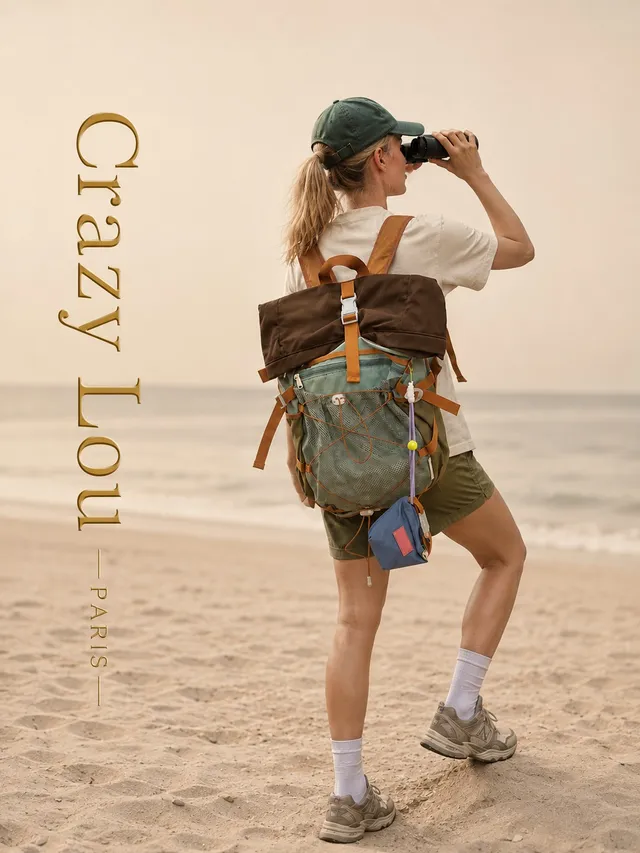 Crazy Lou Sac en tissus 7438 zaino in nylon