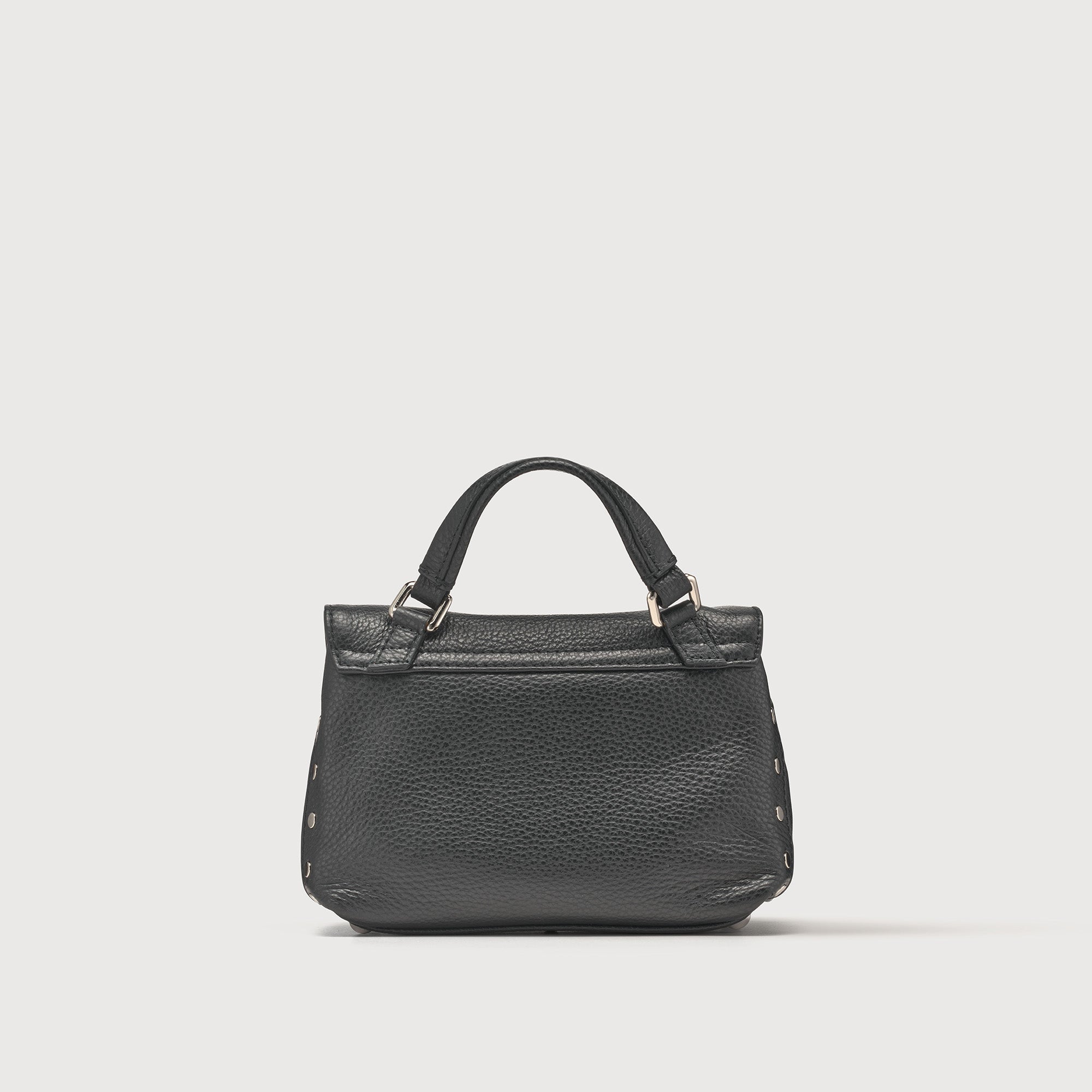 Zanellato Postina® borsa Baby nera in pelle martellata
