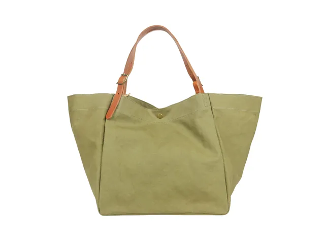 Crazy Lou Sac en coton 7351 borsa cabas in cotone e pelle