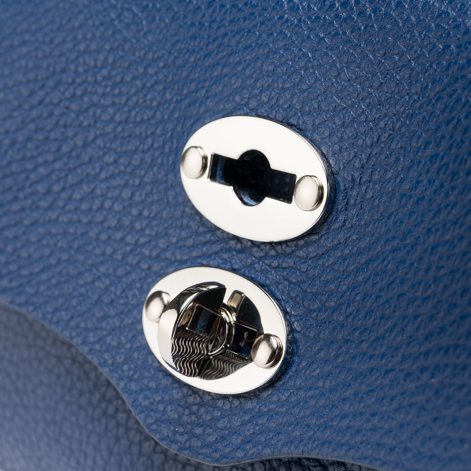 Zanellato Postina® SBABY borsa blu More di Rovo in pelle laminata