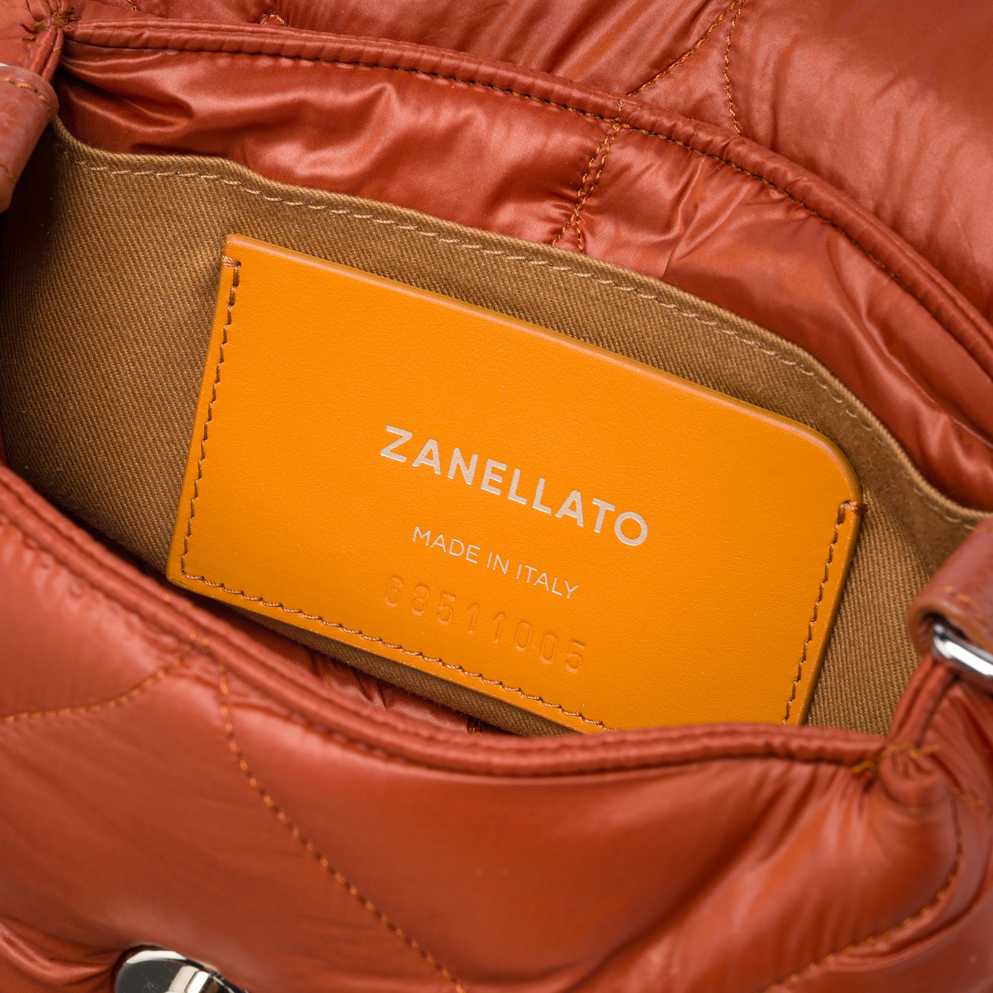 Zanellato Postina® Baby borsa marrone San Marzano in nylon trapuntato